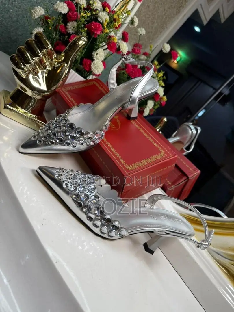 Luxury Gorgeous Stoned Sling Back Heel Sandals