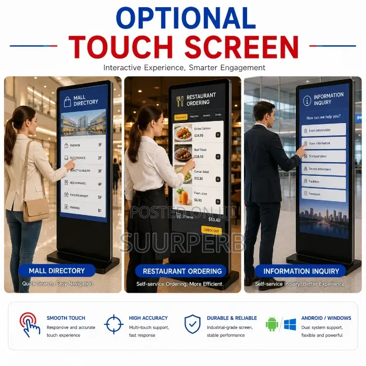 Floor-Standing Touch Screen Kiosk