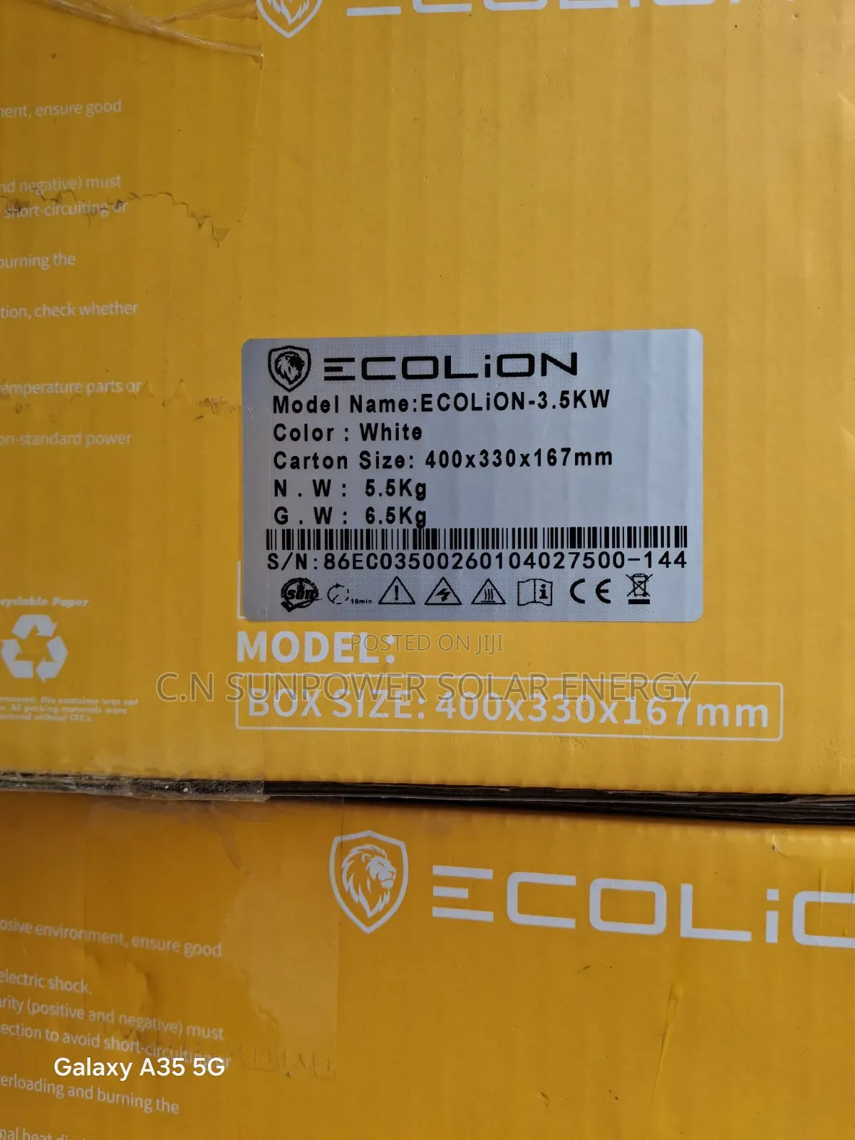 3.5kva/24v Ecolion Hybrid Solar Inverter