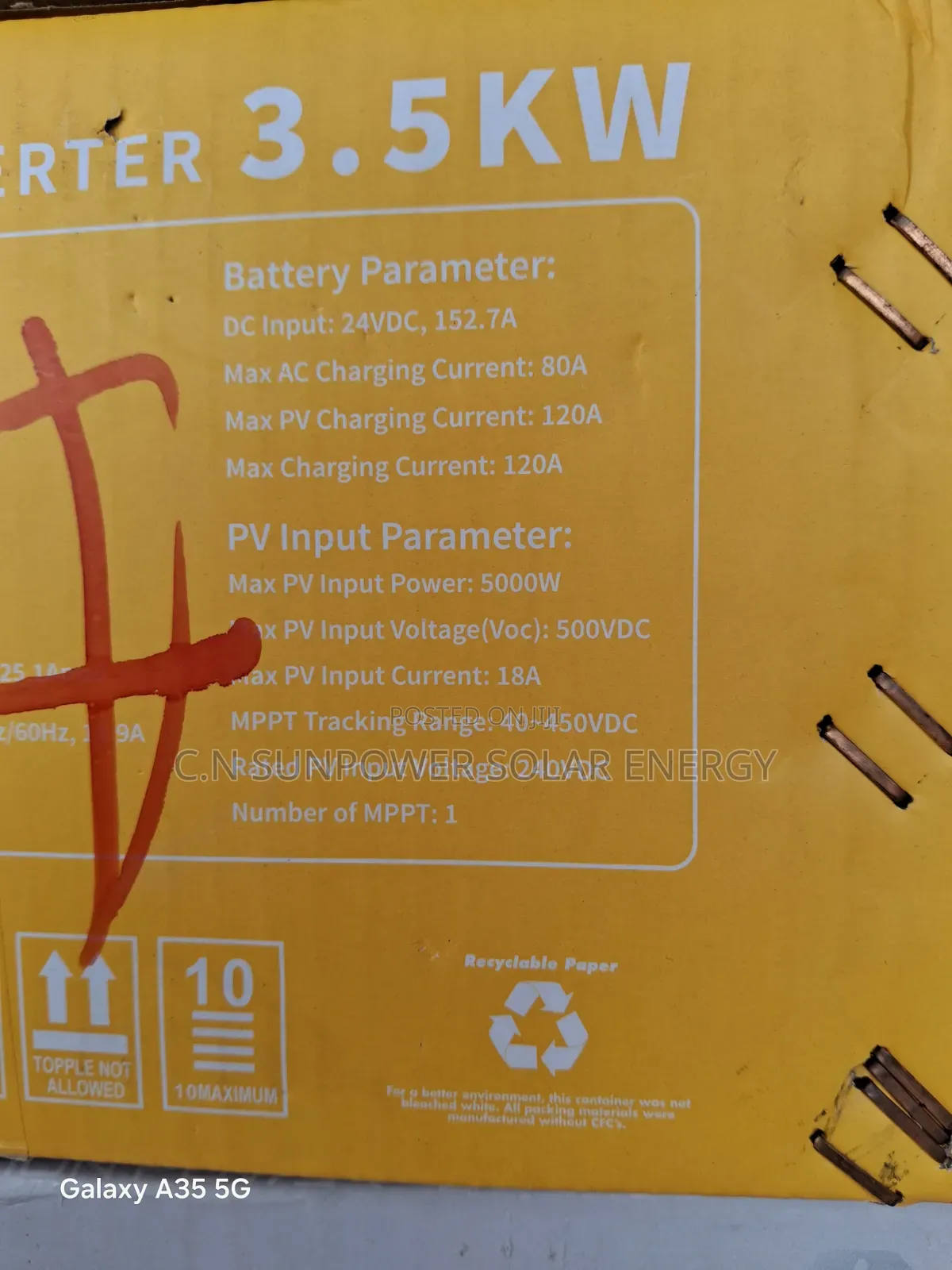 3.5kva/24v Ecolion Hybrid Solar Inverter