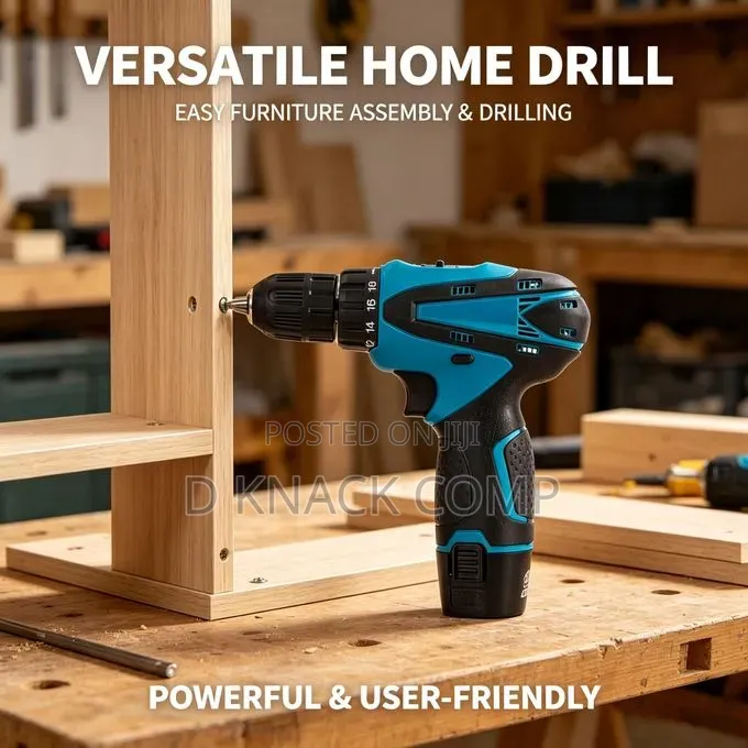 Cordless Power Rechargeable Dual-Speed Electric Drill Screwdriver