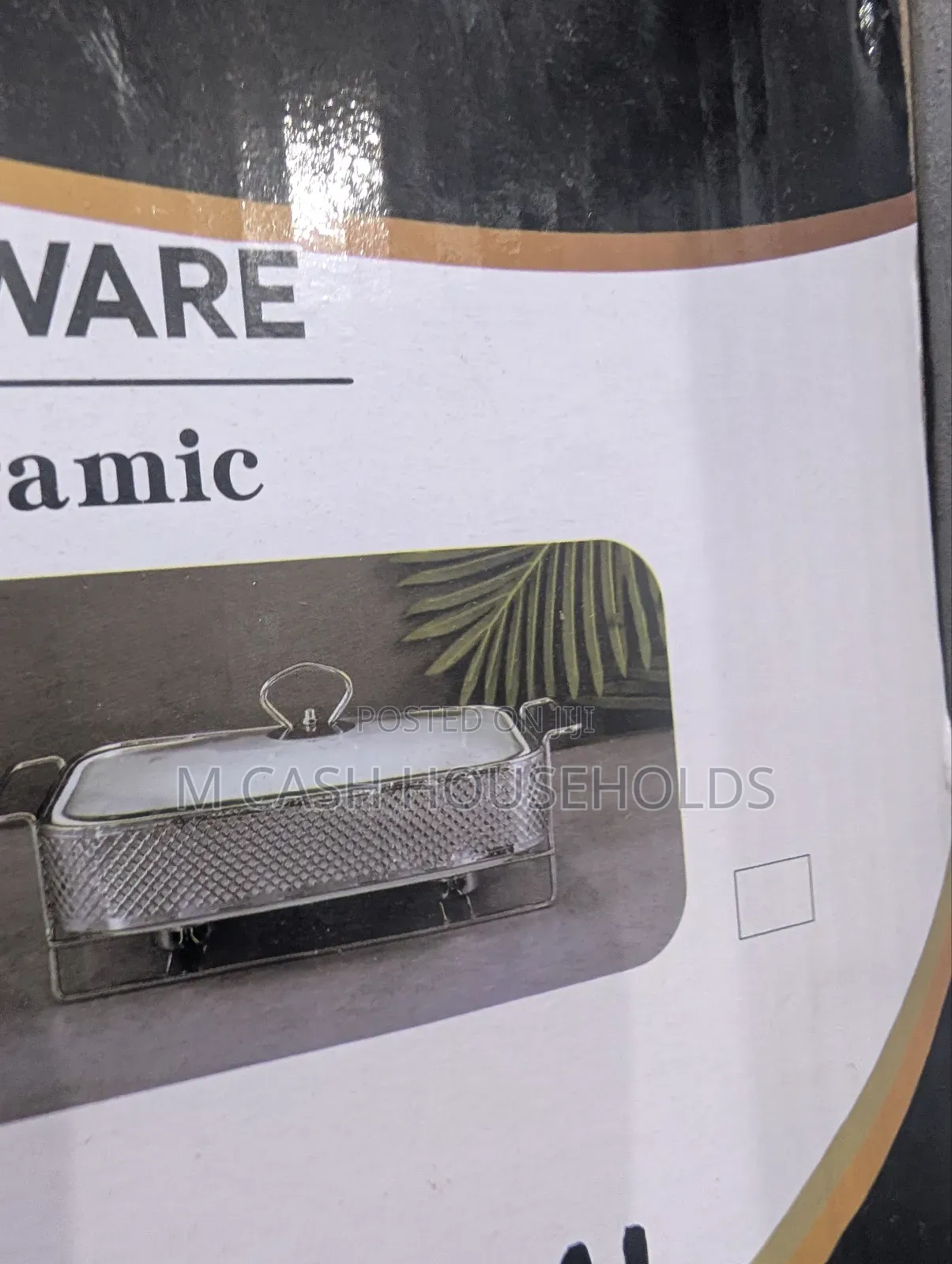 Luxury Gold 3 in 1 Ceramic Serving Dish
