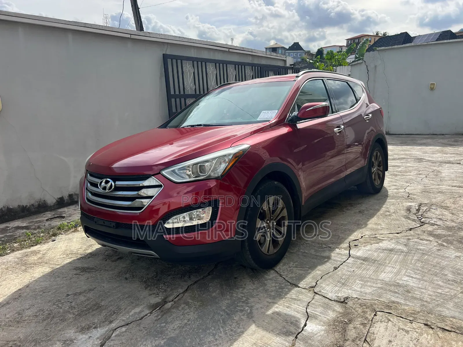 Hyundai Santa Fe GLS 4dr SUV AWD (3.3L 6cyl 6A) 2014 Red
