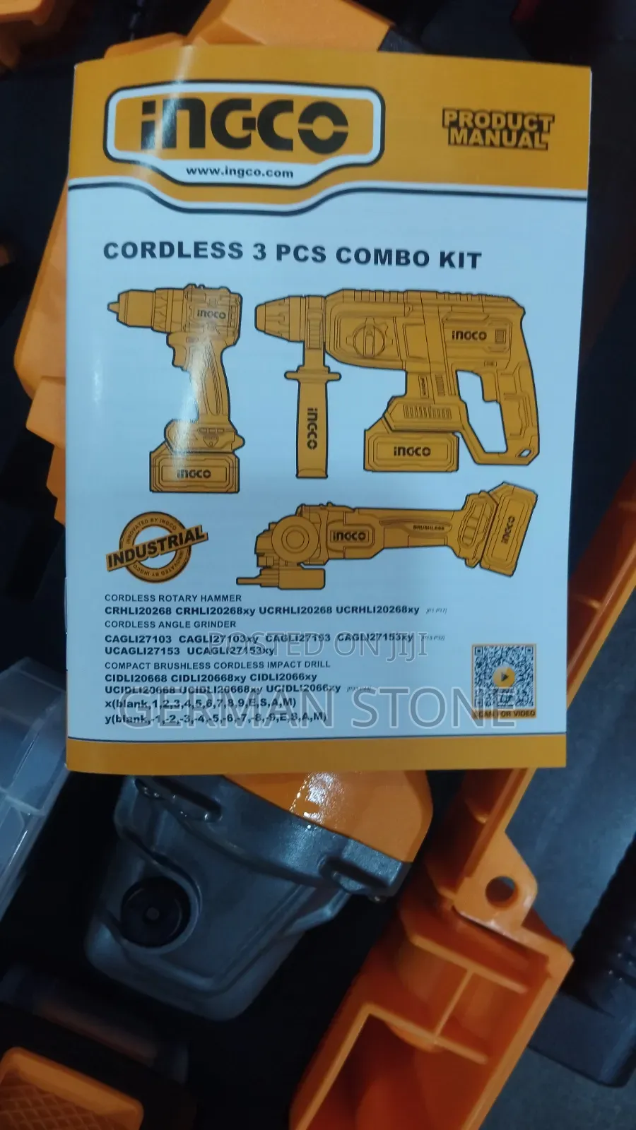 Ingco 20v 3-Piece Cordless Combo Kit