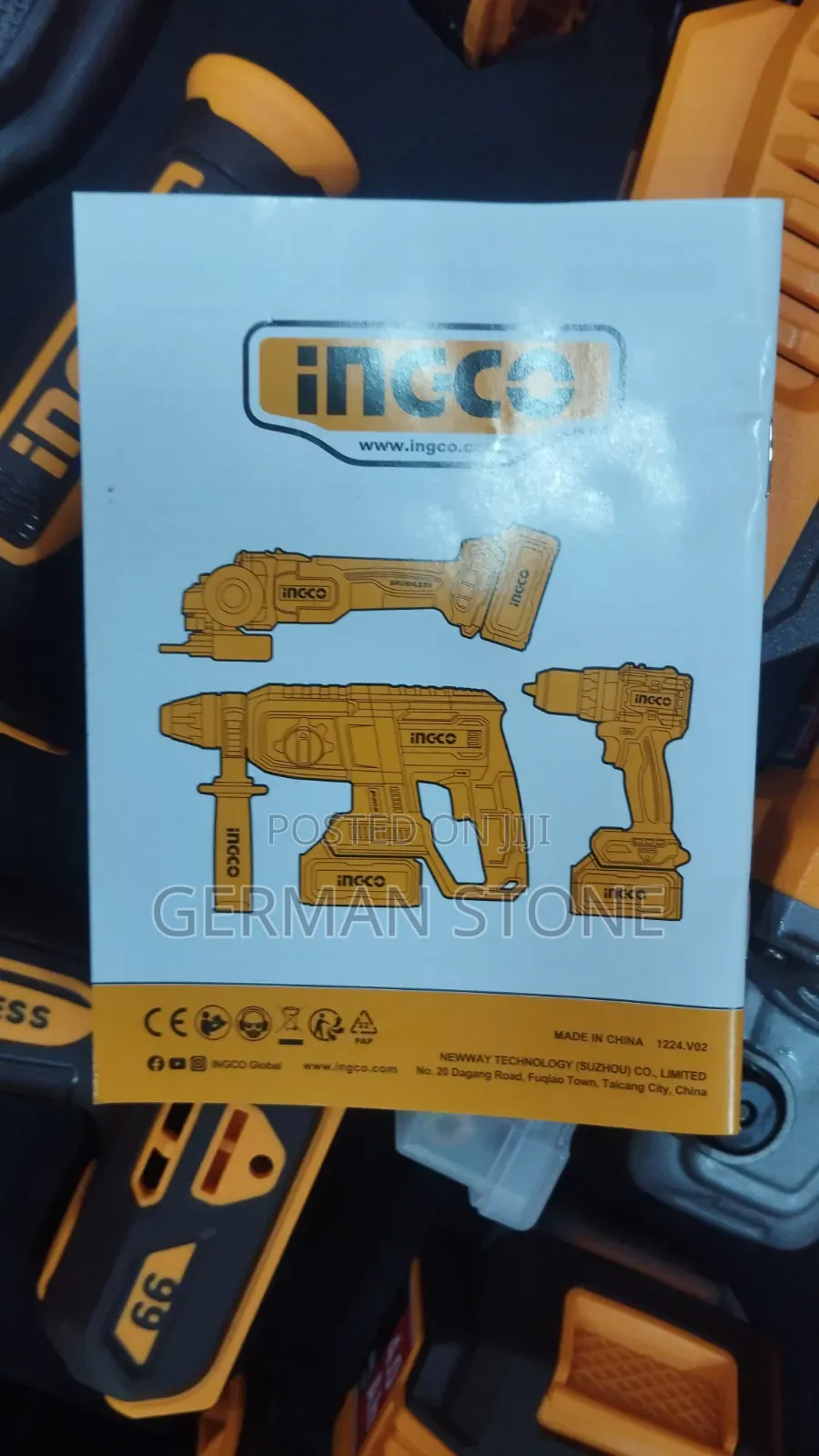 Ingco 20v 3-Piece Cordless Combo Kit