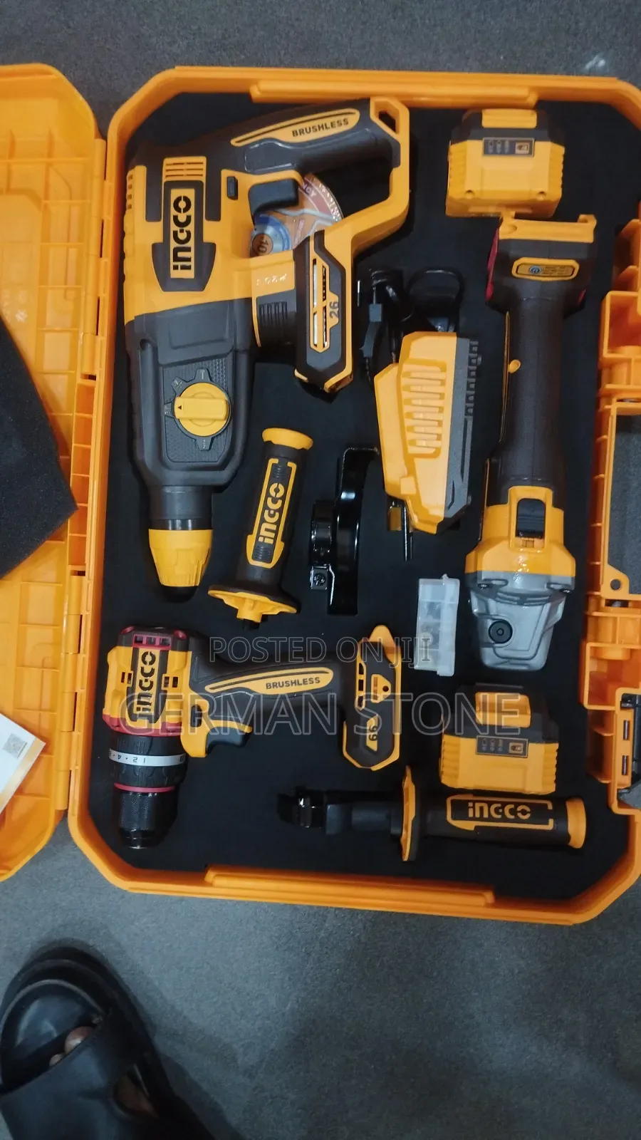 Ingco 20v 3-Piece Cordless Combo Kit