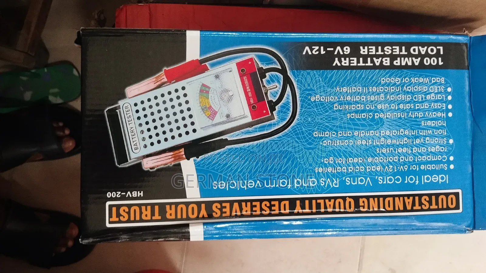 HBV-200 Analog 100 Amp Battery Load Tester