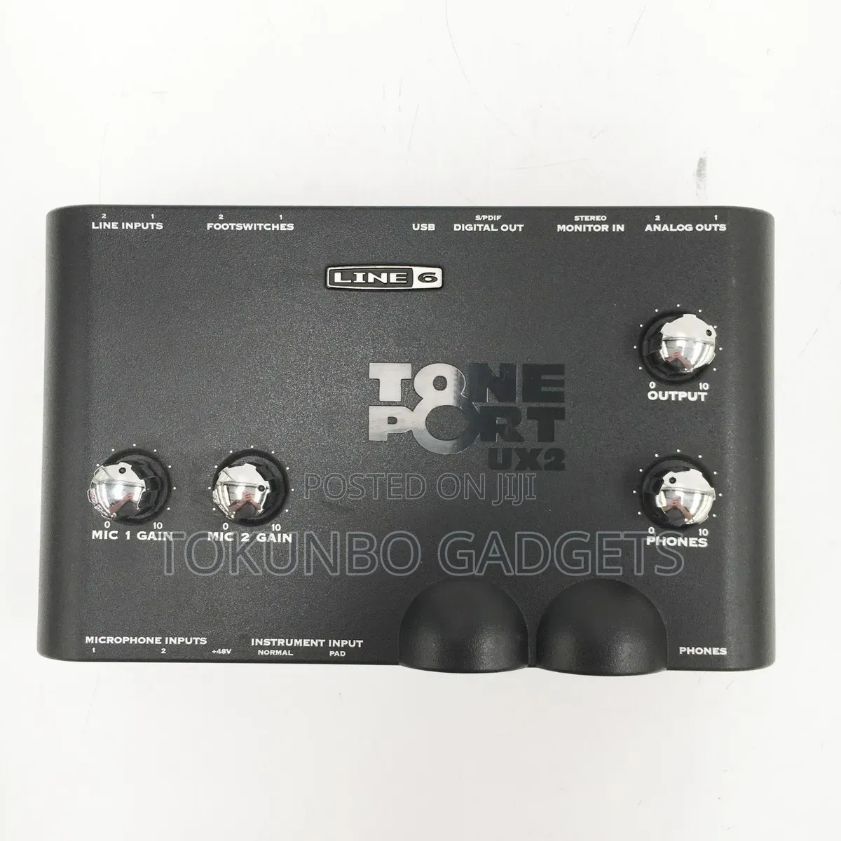 Line 6 Tone Port Ux2 Usb Audio Midi Recording Modeling Interface