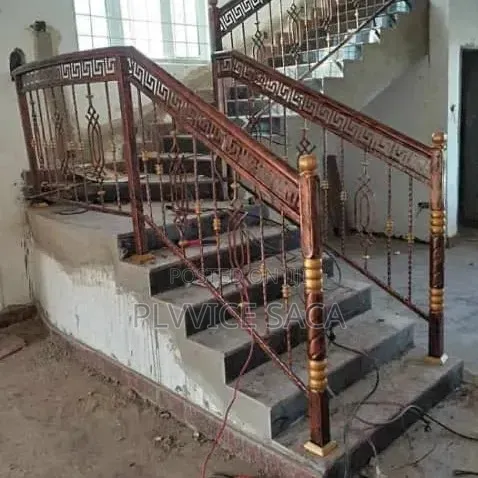 Wrought-Iron Handrail Brown and Gold Starter