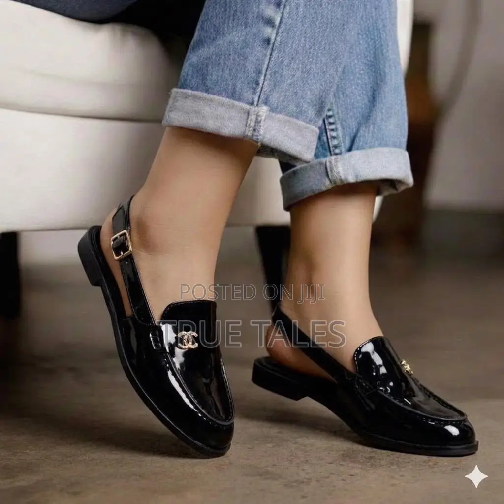 Unique Female Flat Shoe With Sling Back Chim