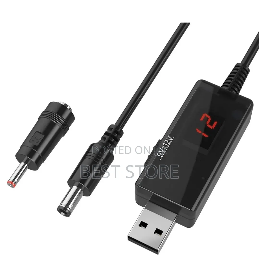 USB Cable 5v to 12v Router Wifi Charger Cable
