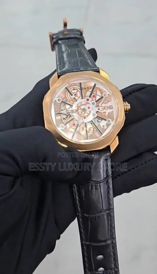 Automatic Quality Luxury Bulgari Skeleton Watch