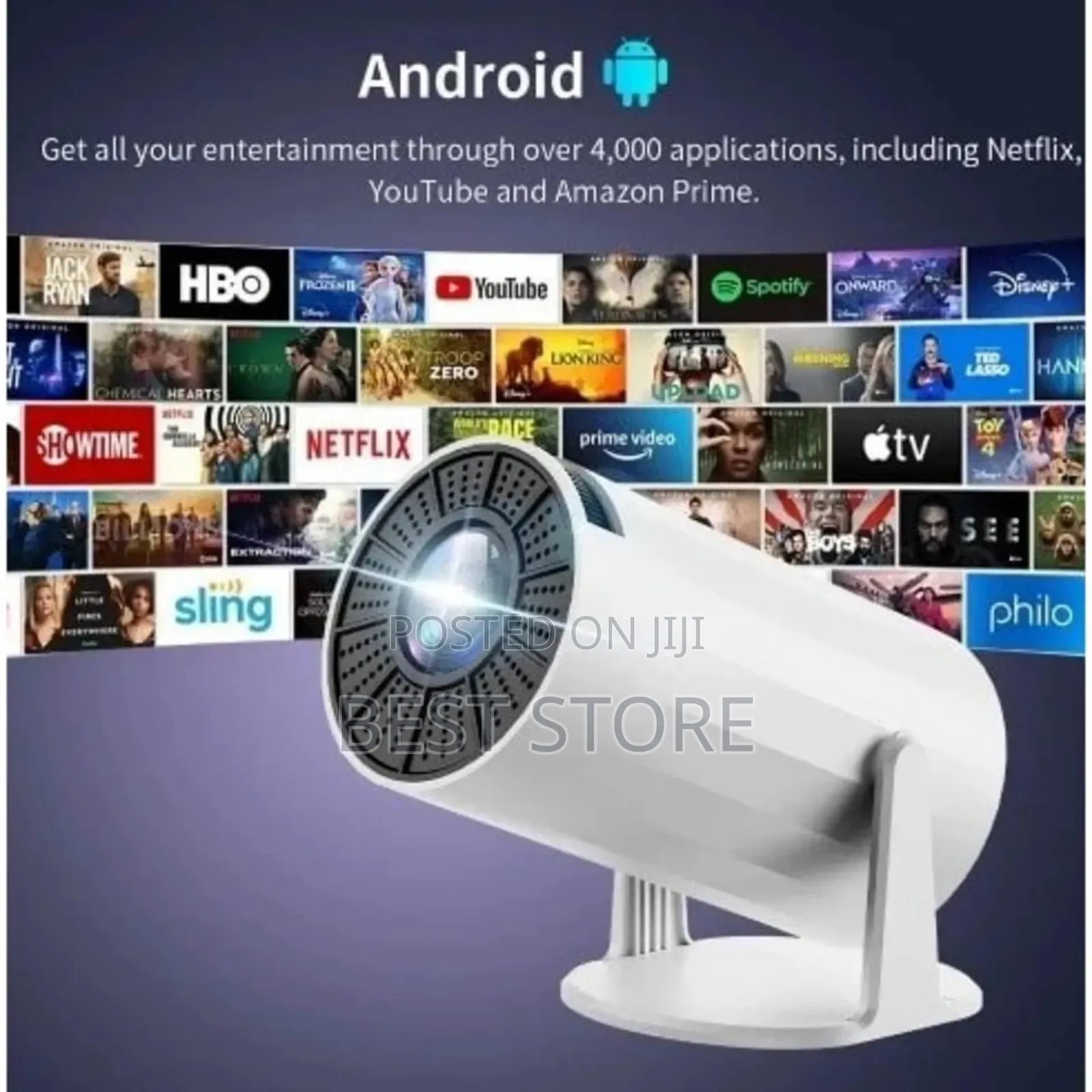 Transpeed Android 11 Tv Projector Wifi6 Cinematic Projector