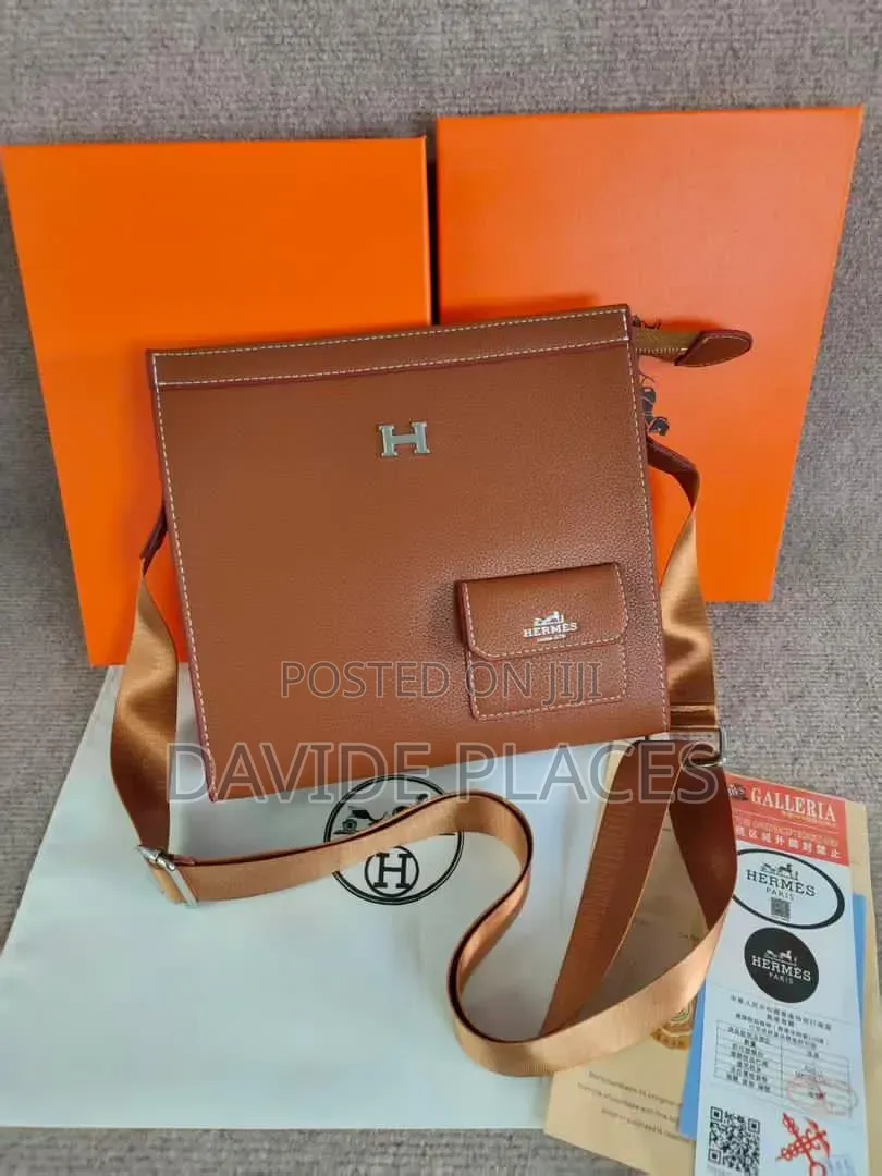 Quality Hermès Leather Crossbody Unisex Bag
