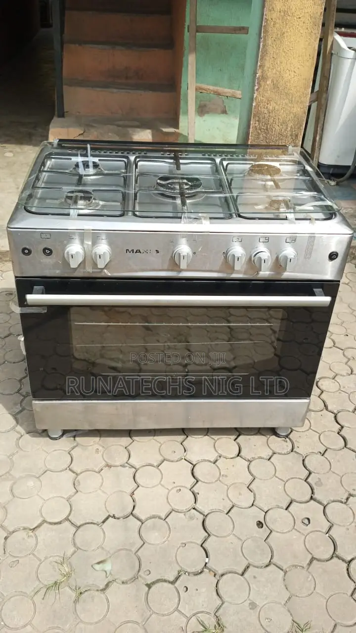 Maxi 60x90 Five-burner Gas Cooker With Large Oven And Grill