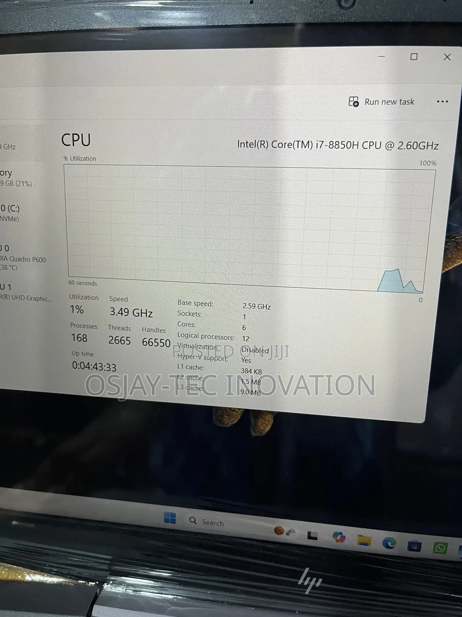 Laptop HP ZBook 15 G5 16GB Intel Core i7 SSD 1T