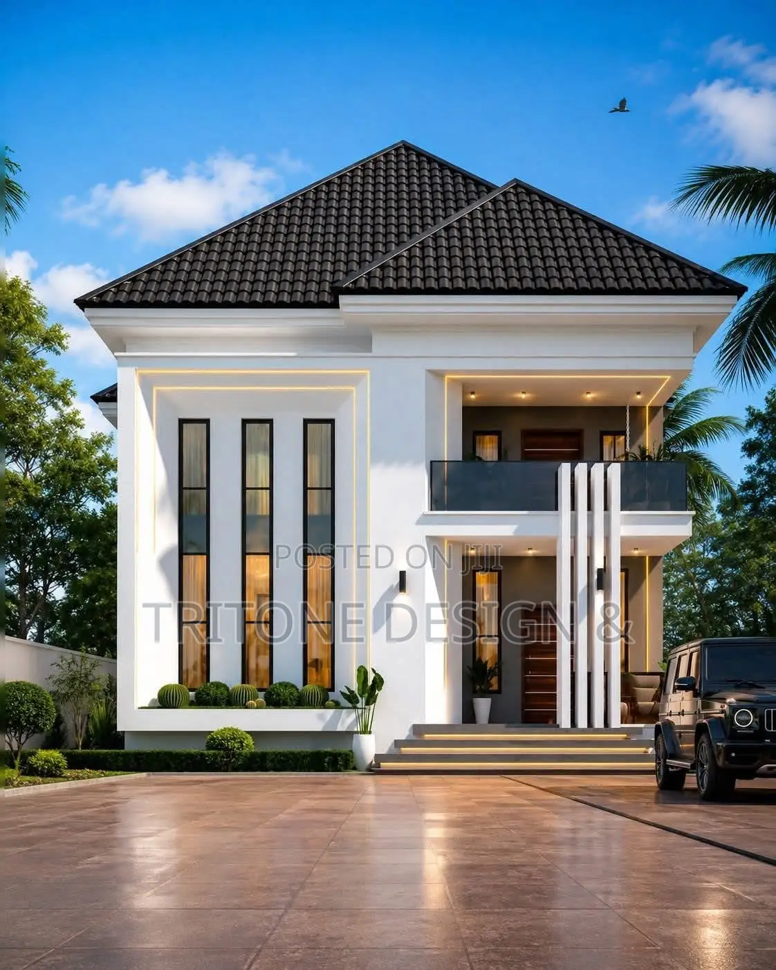 Complete 6 Bedroom Duplex Building Plan for Approval