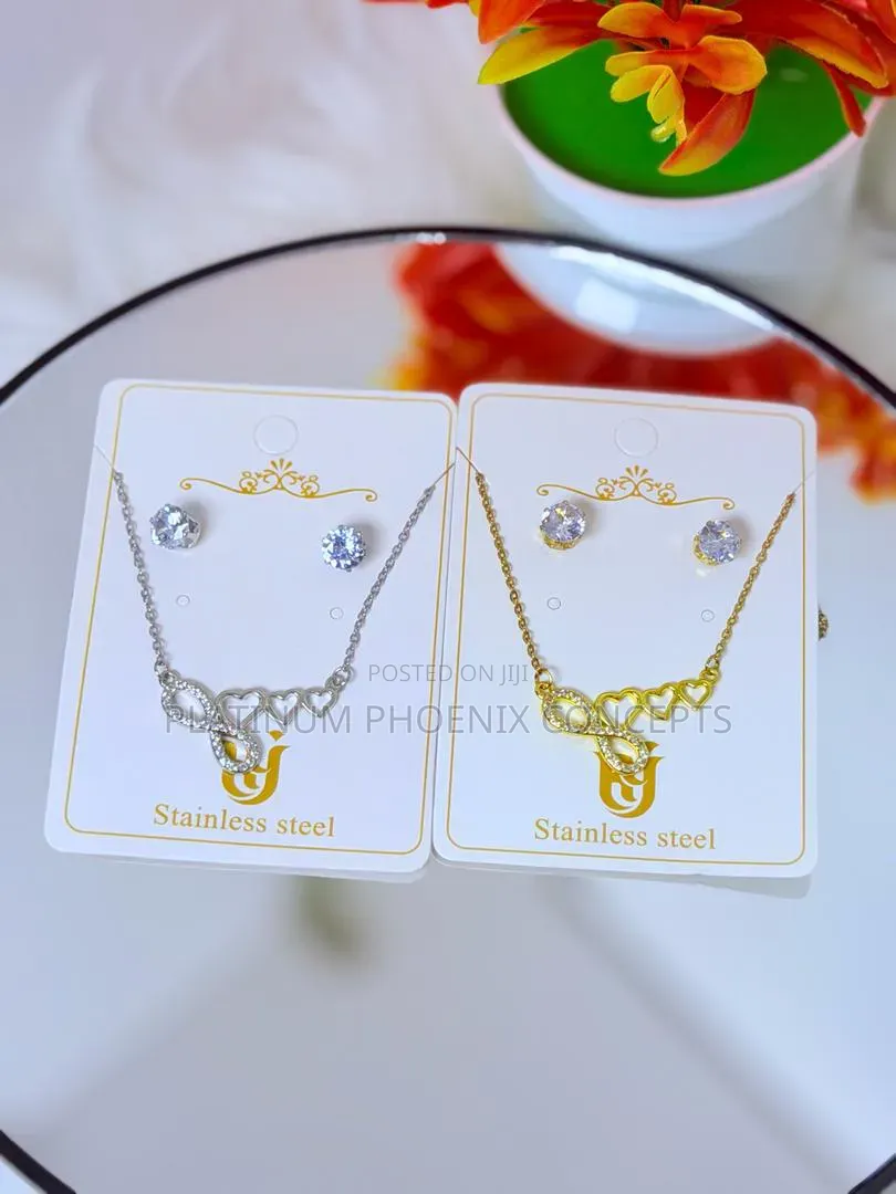 Untarnished Earing and Neck Chain