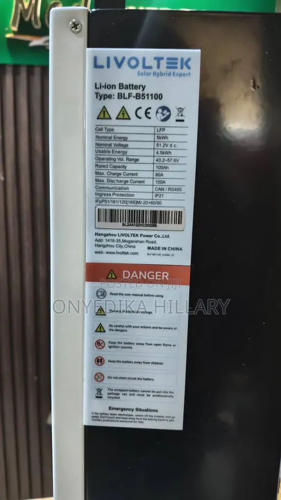 5kwh 48v Livoltek Lithium Battery