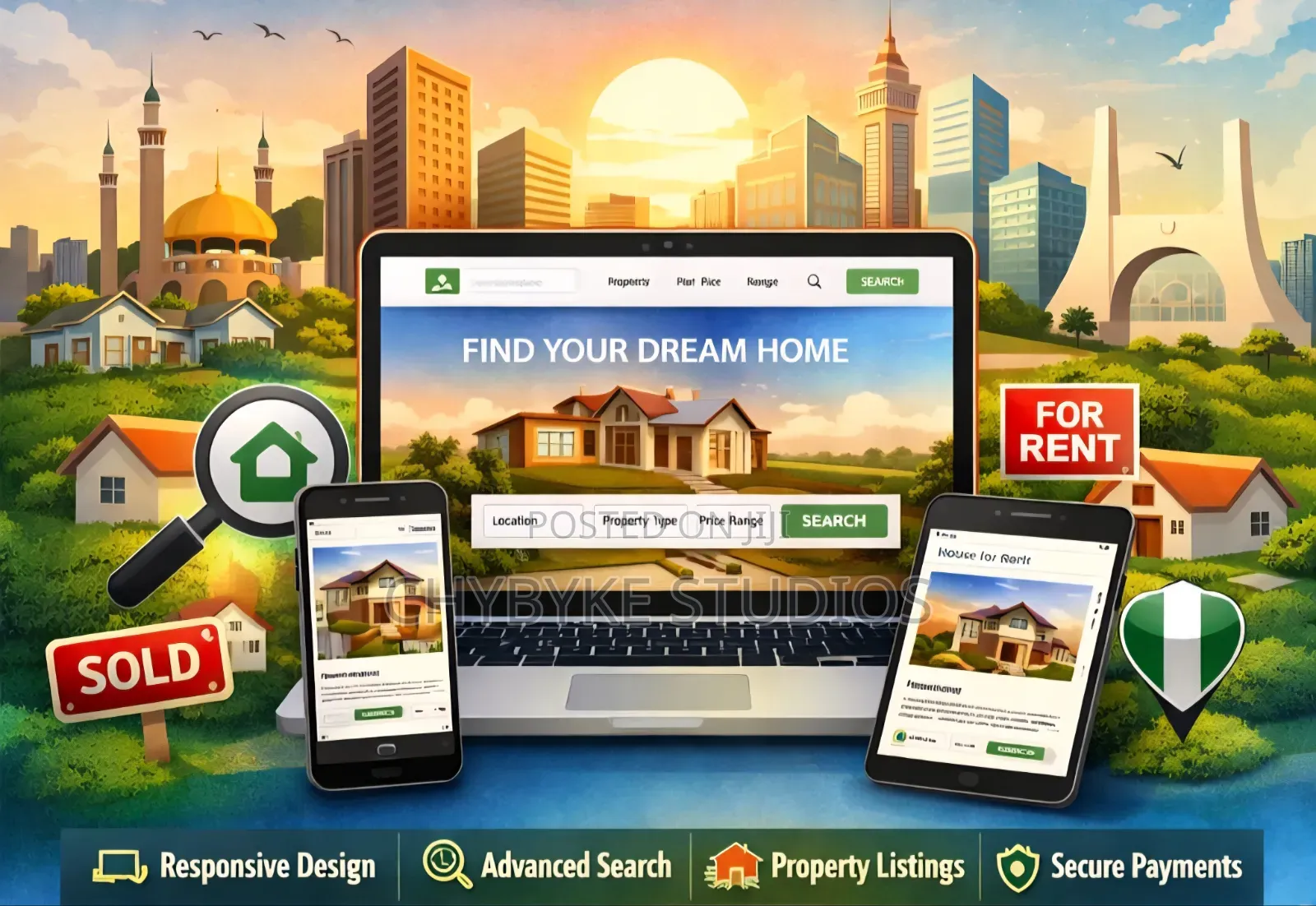 Real Estate Website Design | Property Listing Website Development