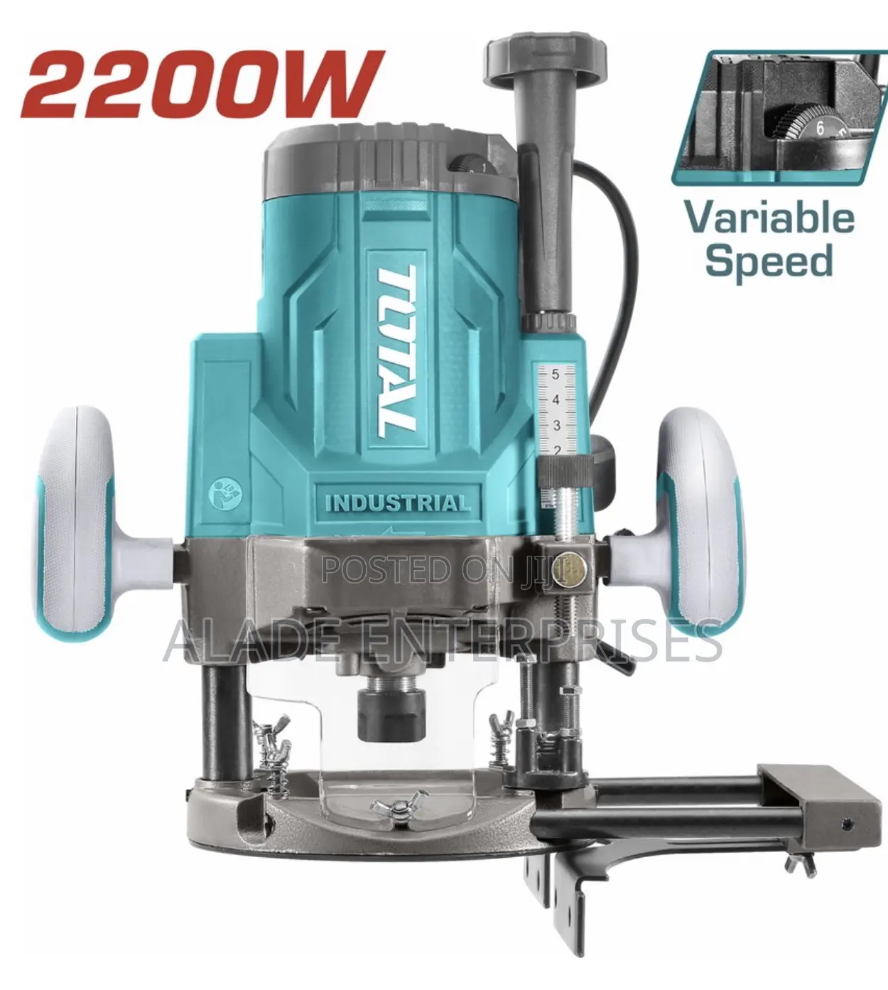 Total Wood Router 2200w - Heavy-Duty 12mm Tool