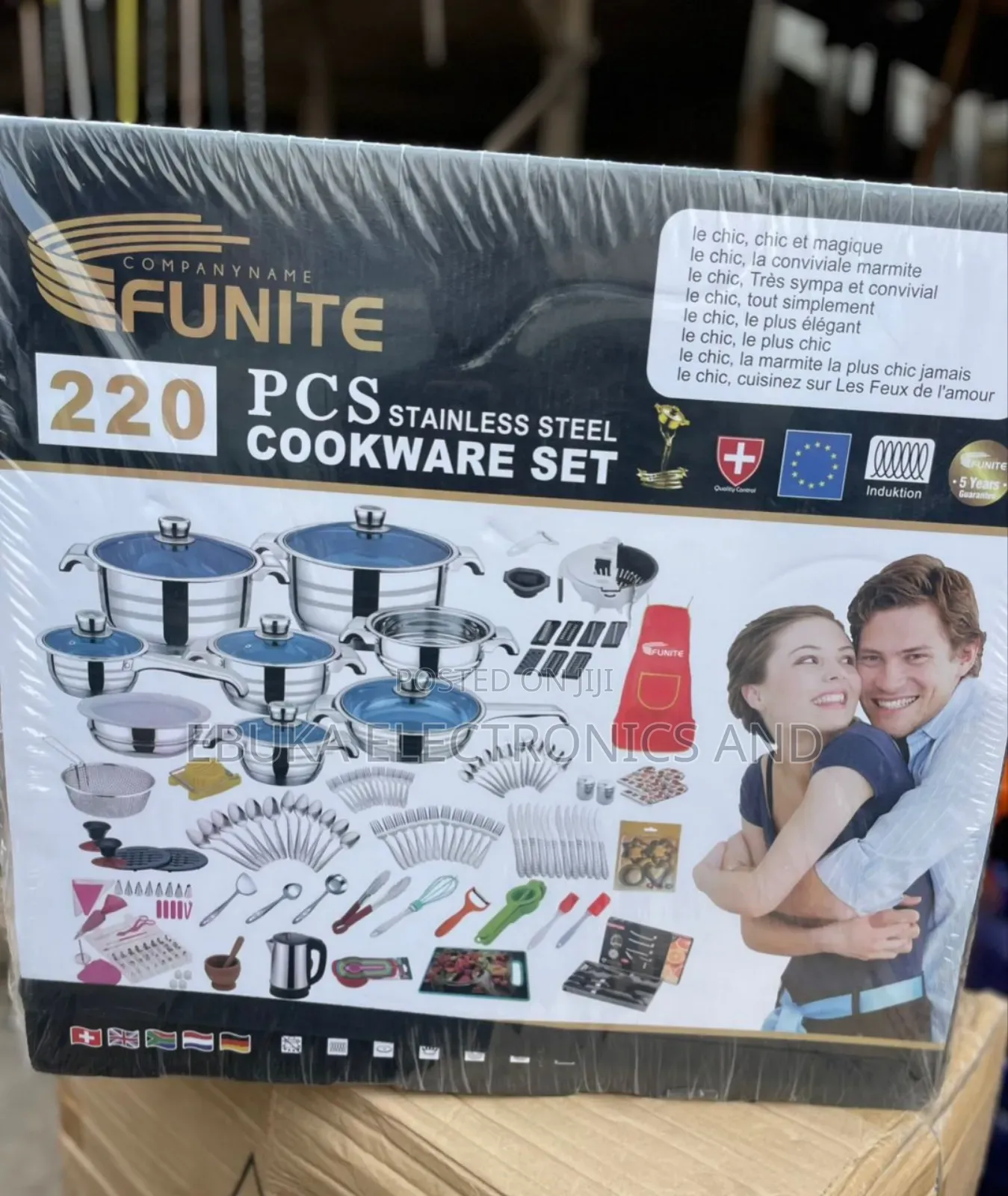220pcs Very Heavy Funite Stainless Cookware Set Is Available Now
