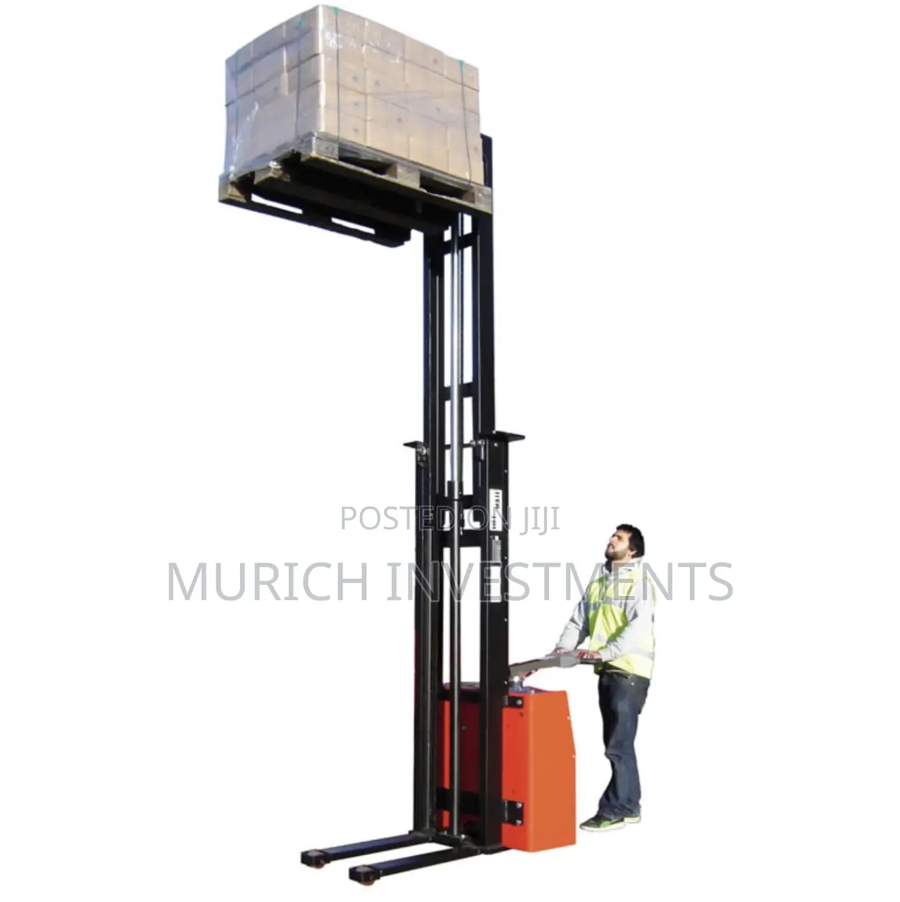 3t Full Electric Stacker 5 Meter Lift Height Warehouse Pallet Stacker