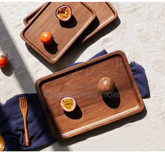 Generic Crafted 3-in-1 Wooden Tray Set T361