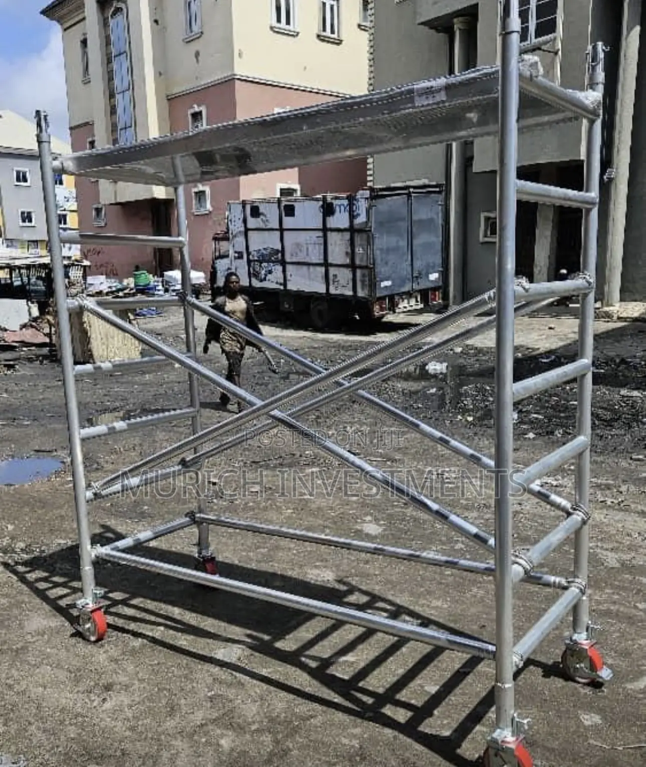 Mobile Scaffold Tower 2m X 1m X 2m – Heavy Duty Rolling Scaffolds