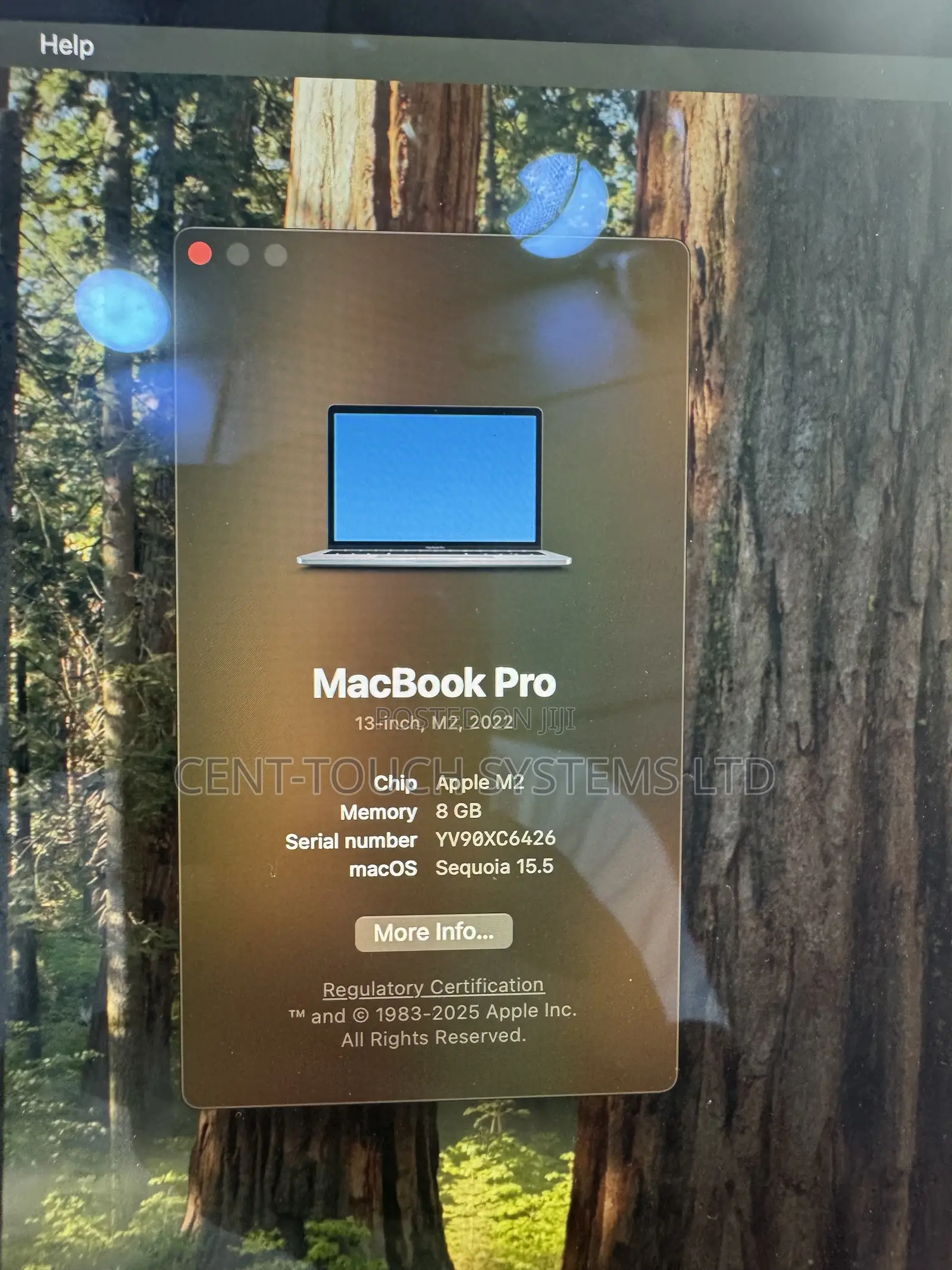 Laptop Apple MacBook Pro 2022 M2 8GB Intel Core M2 SSD 512GB