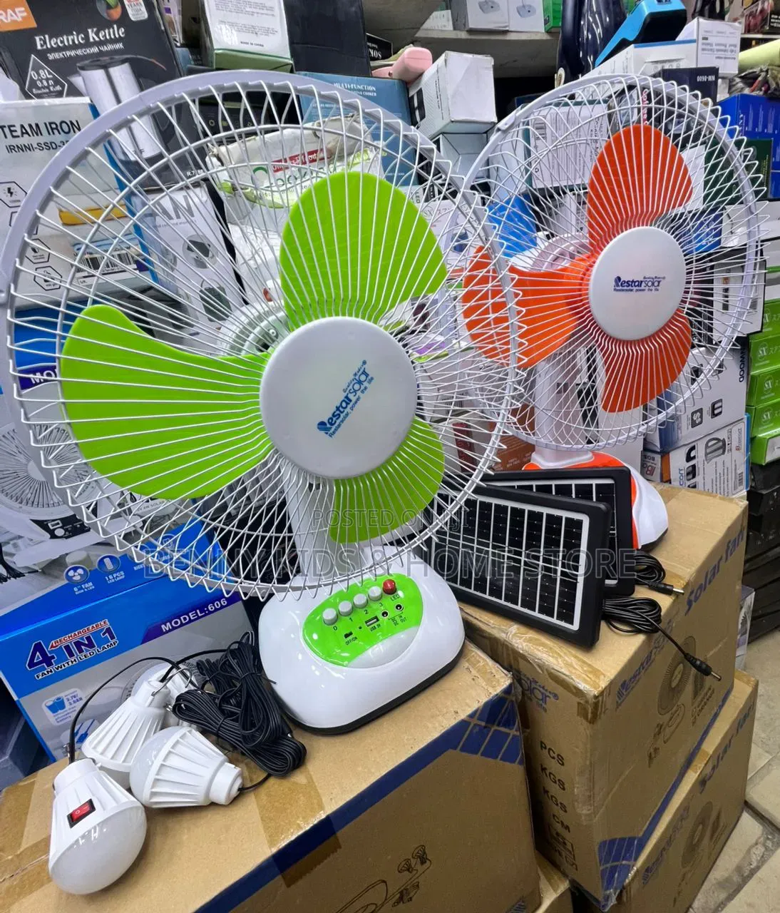 Solar Fan With Light
