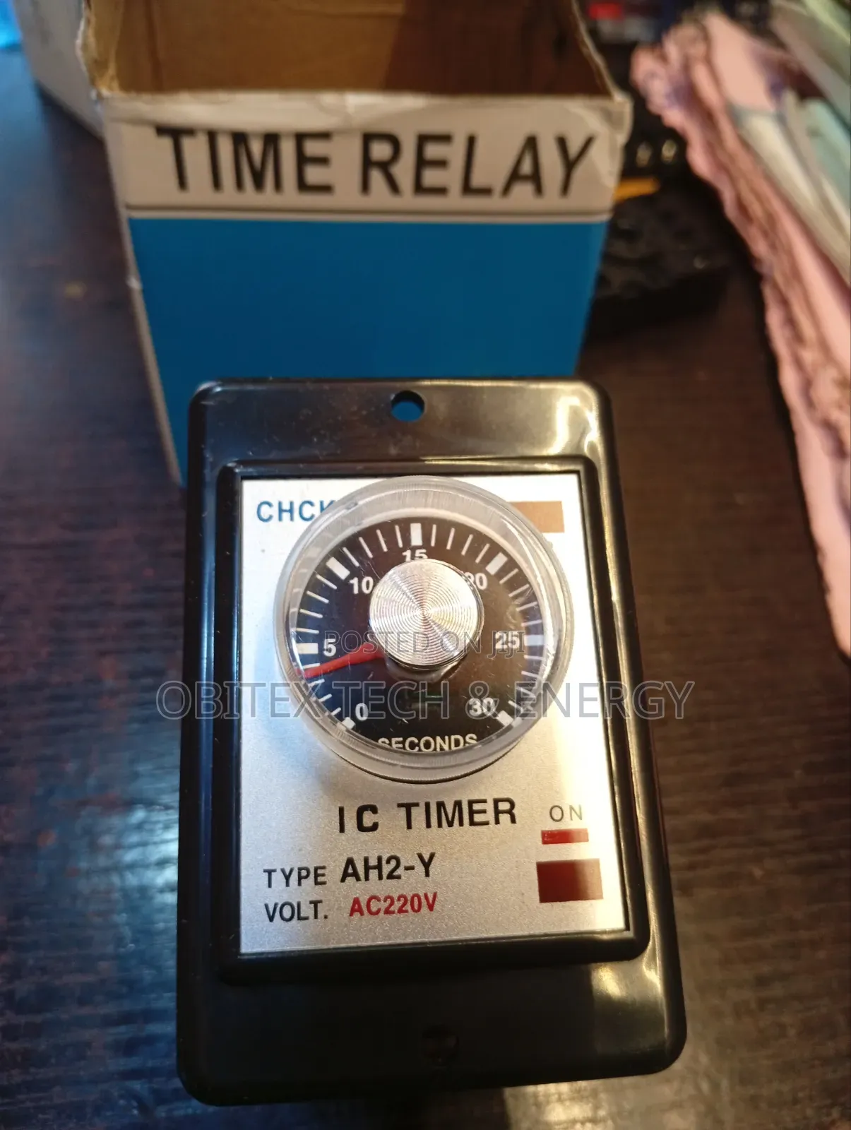 Ah2-Y Analog on-Delay Timer Relay Ac 220v 0–30 Seconds Industrial Time
