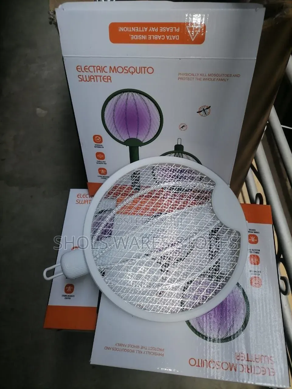 Electric Mosquito Swatter With Uv Light Trap | Rechargeable Bug Zapper