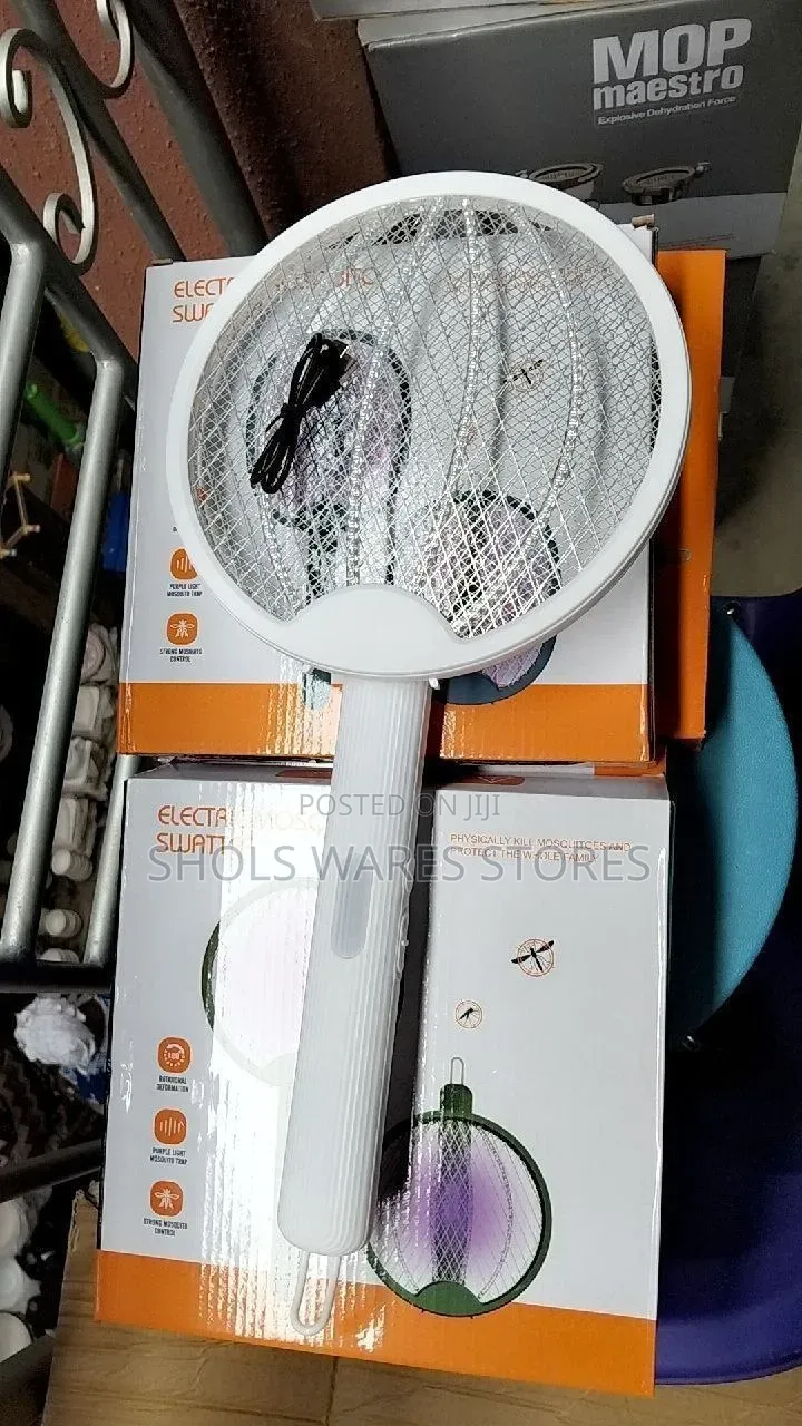 Electric Mosquito Swatter With Uv Light Trap | Rechargeable Bug Zapper