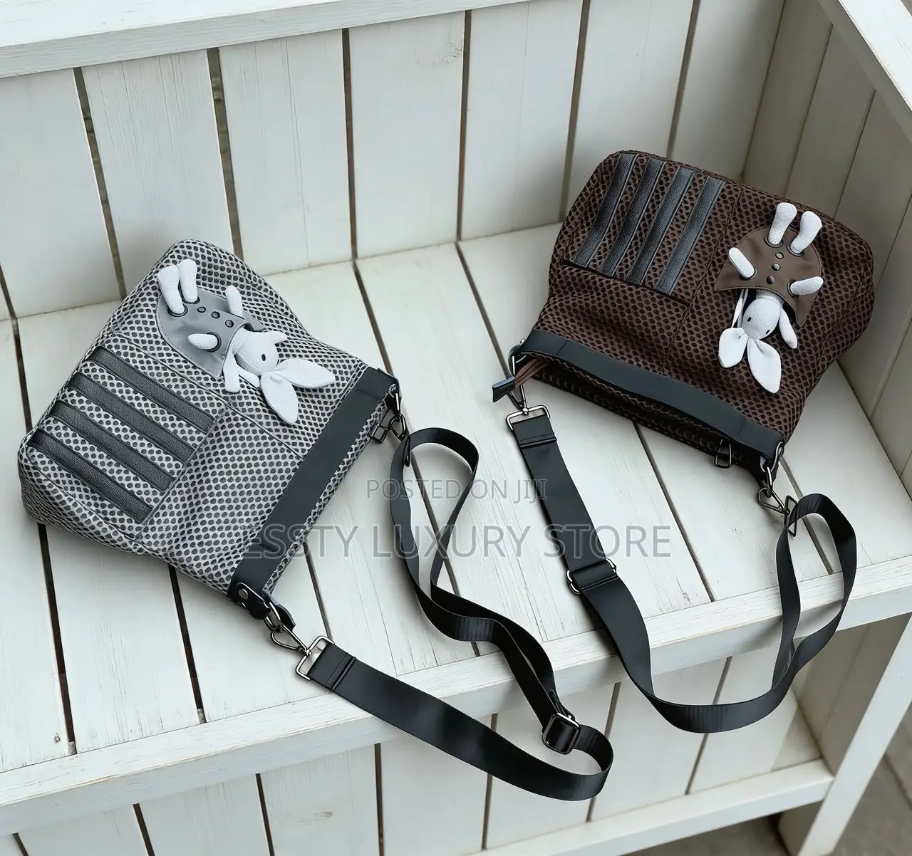 Quality Plain Threaded Leather Cross Bag