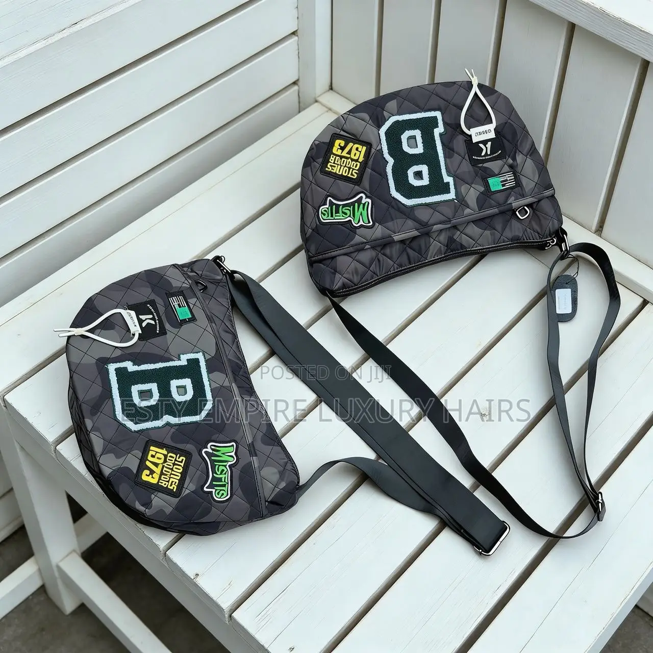 Quality Plain Threaded Leather Cross Bag