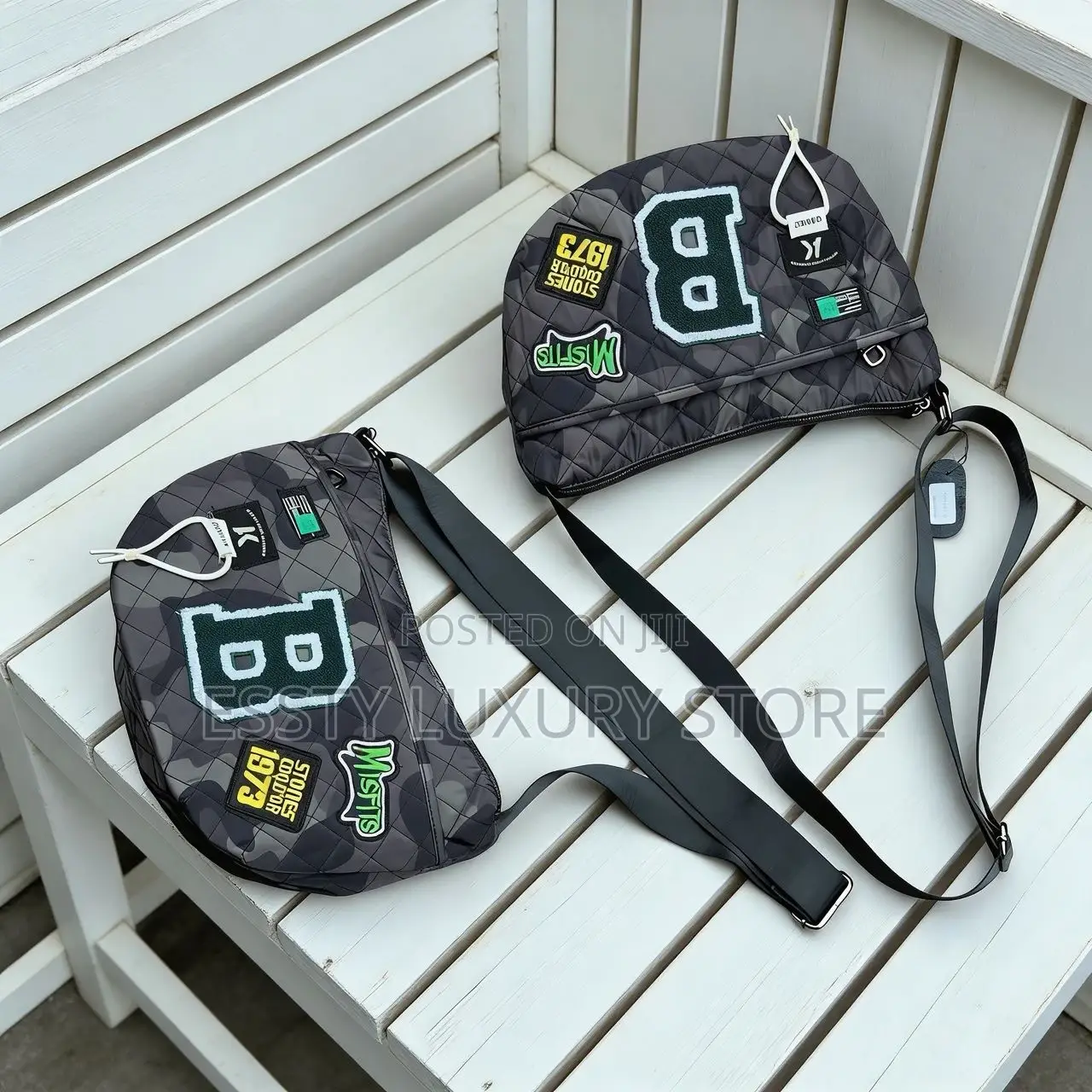 Quality Plain Threaded Leather Cross Bag