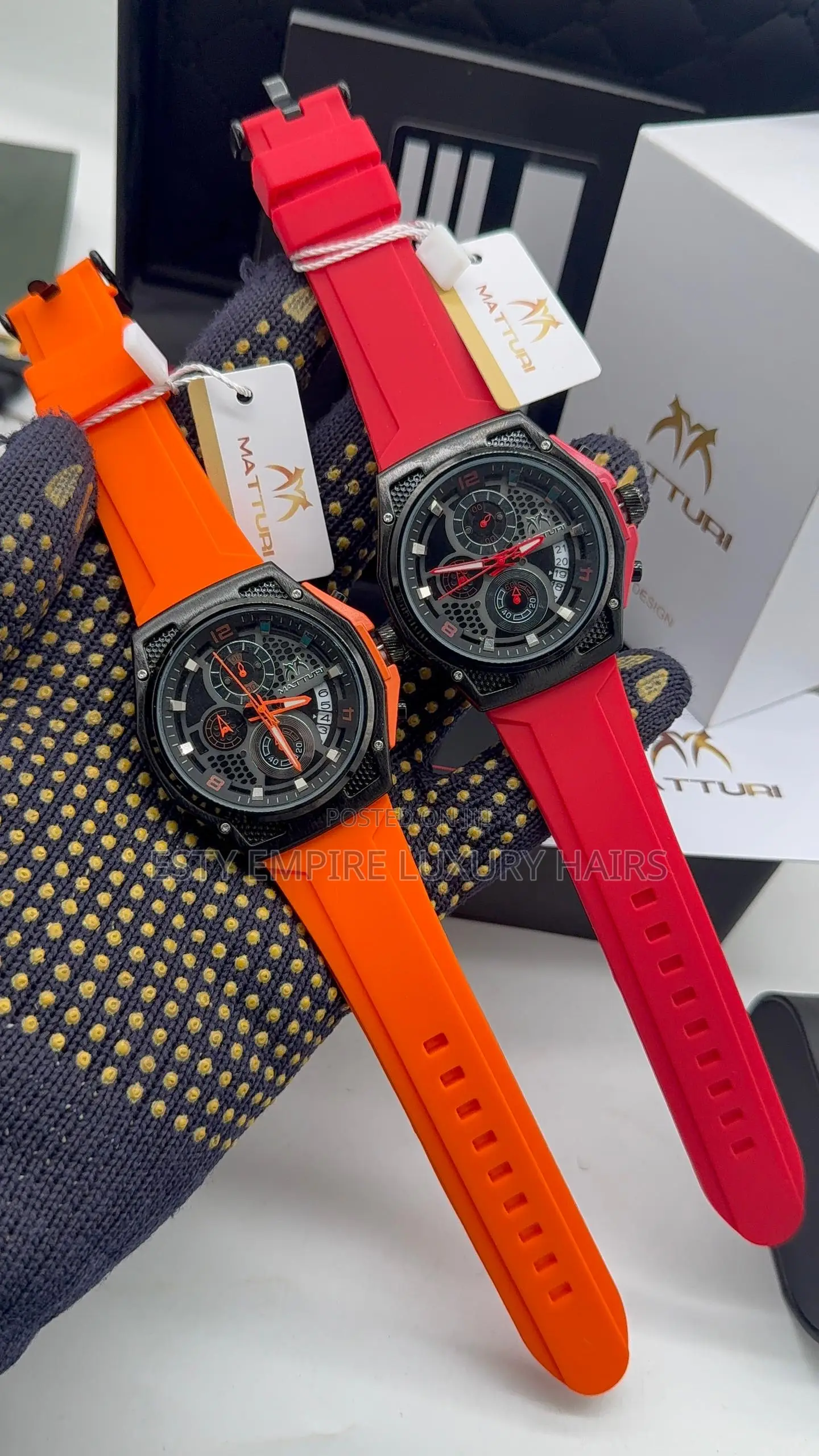 Quality Matturi Rubber Wristwatch