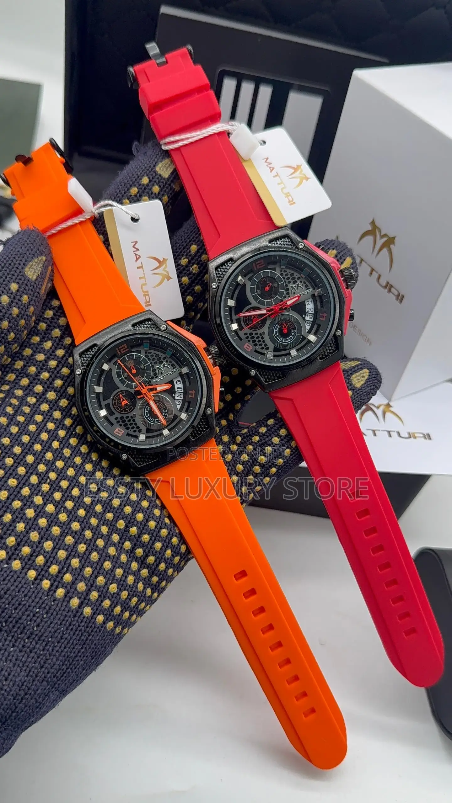 Quality Matturi Rubber Wristwatch