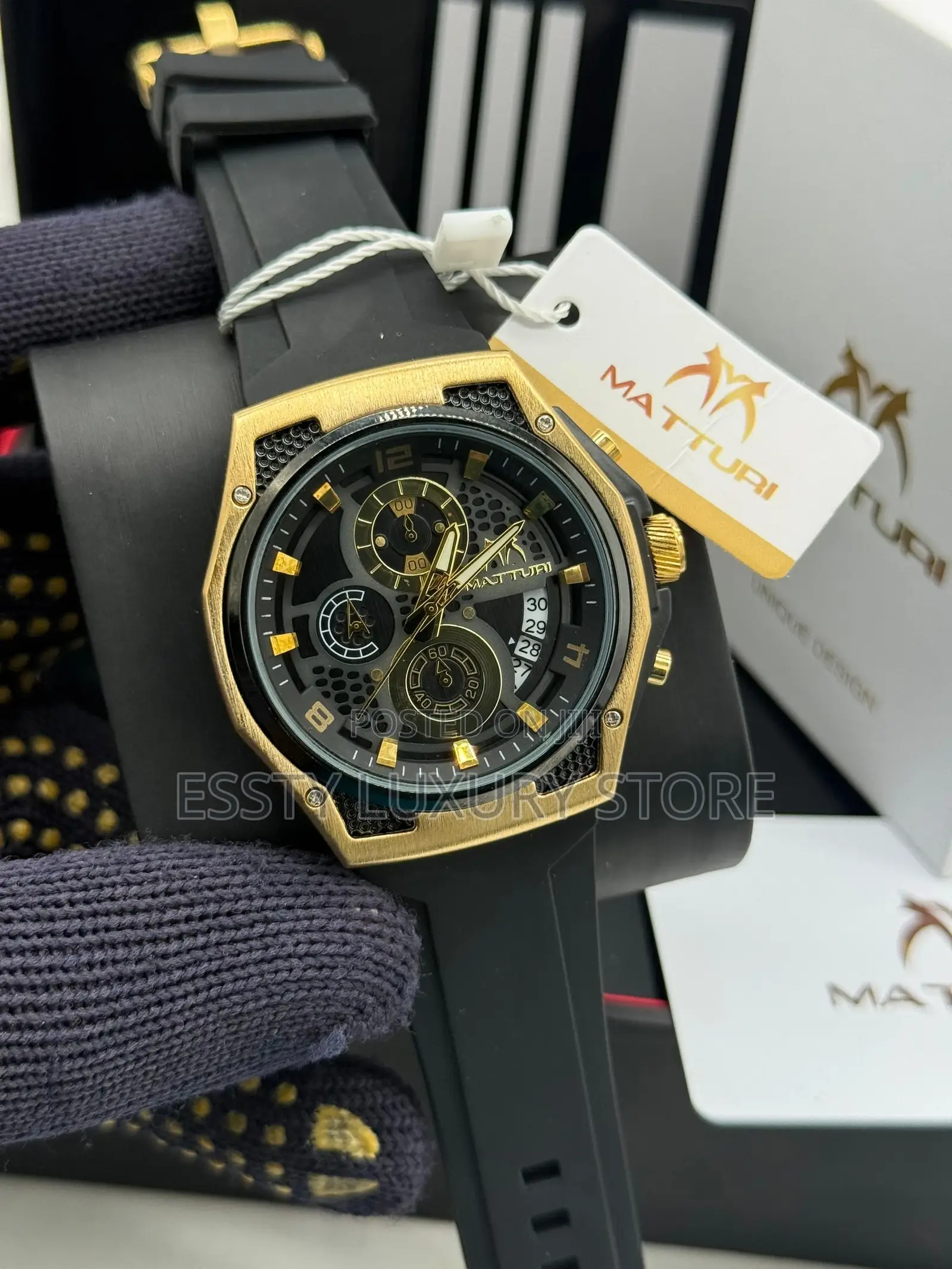 Quality Matturi Rubber Wristwatch