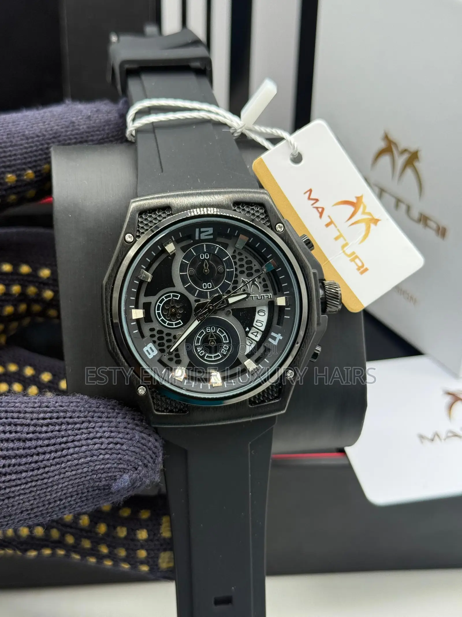 Quality Matturi Rubber Wristwatch