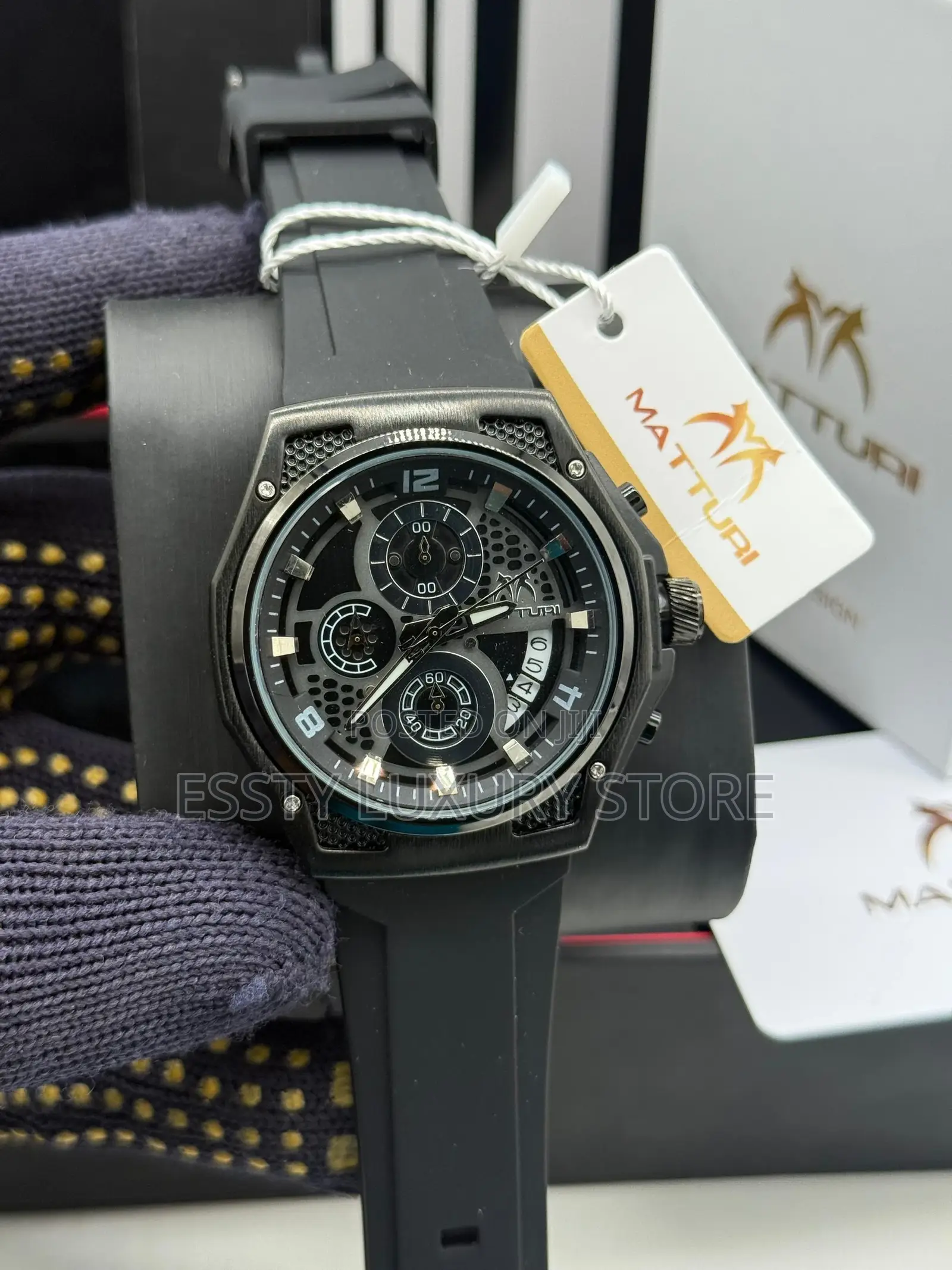 Quality Matturi Rubber Wristwatch