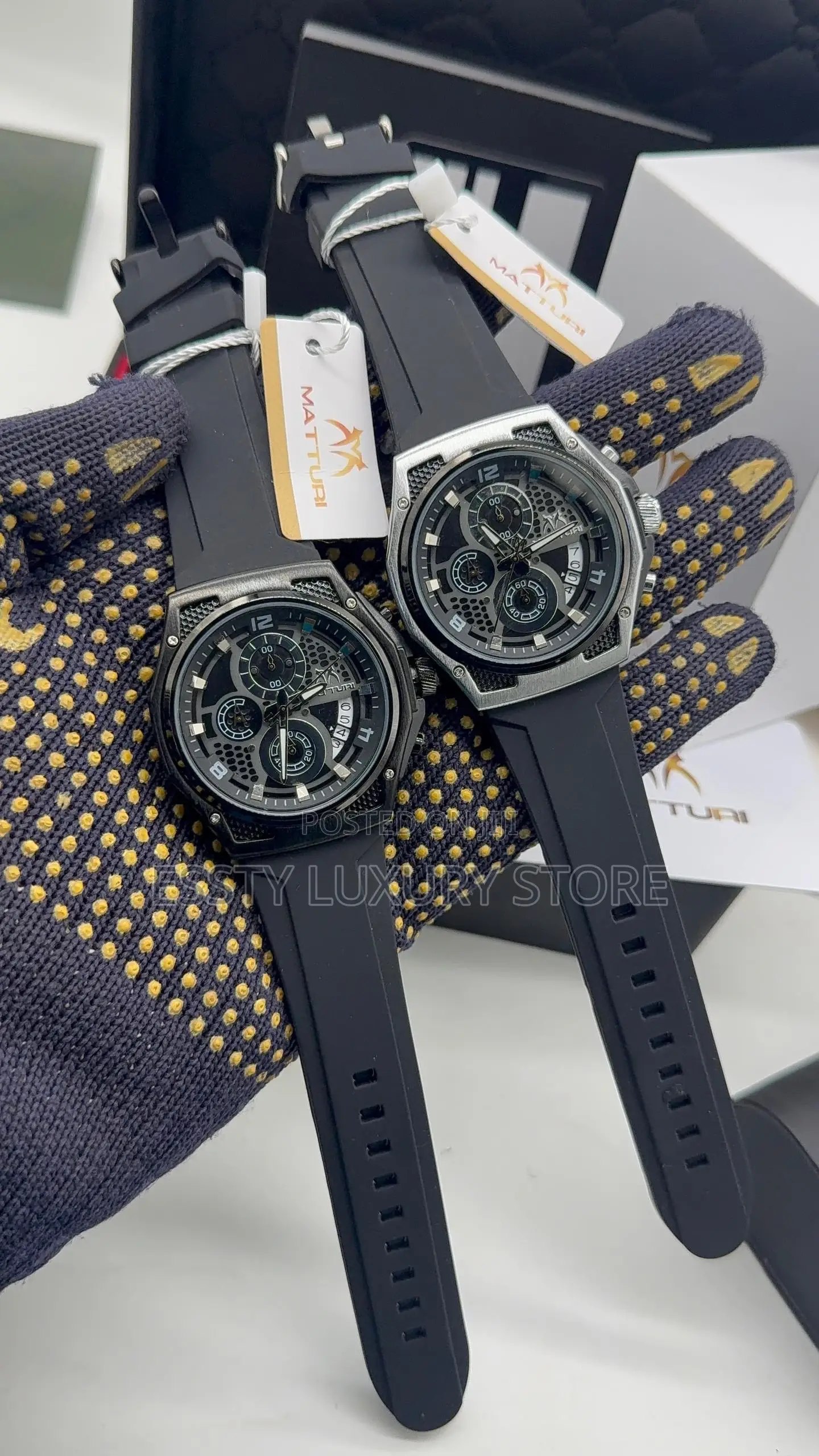 Quality Matturi Rubber Wristwatch