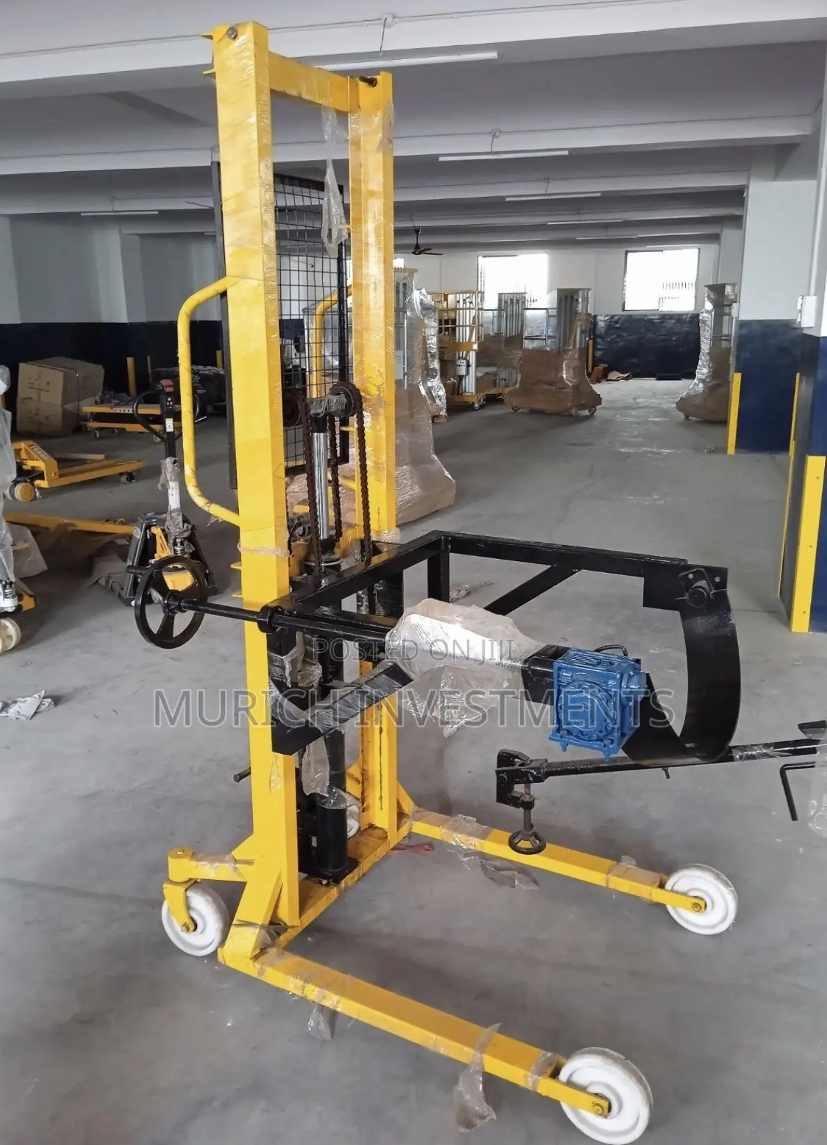 300kg Drum Lifter Stacker – 1.6m Lift Height