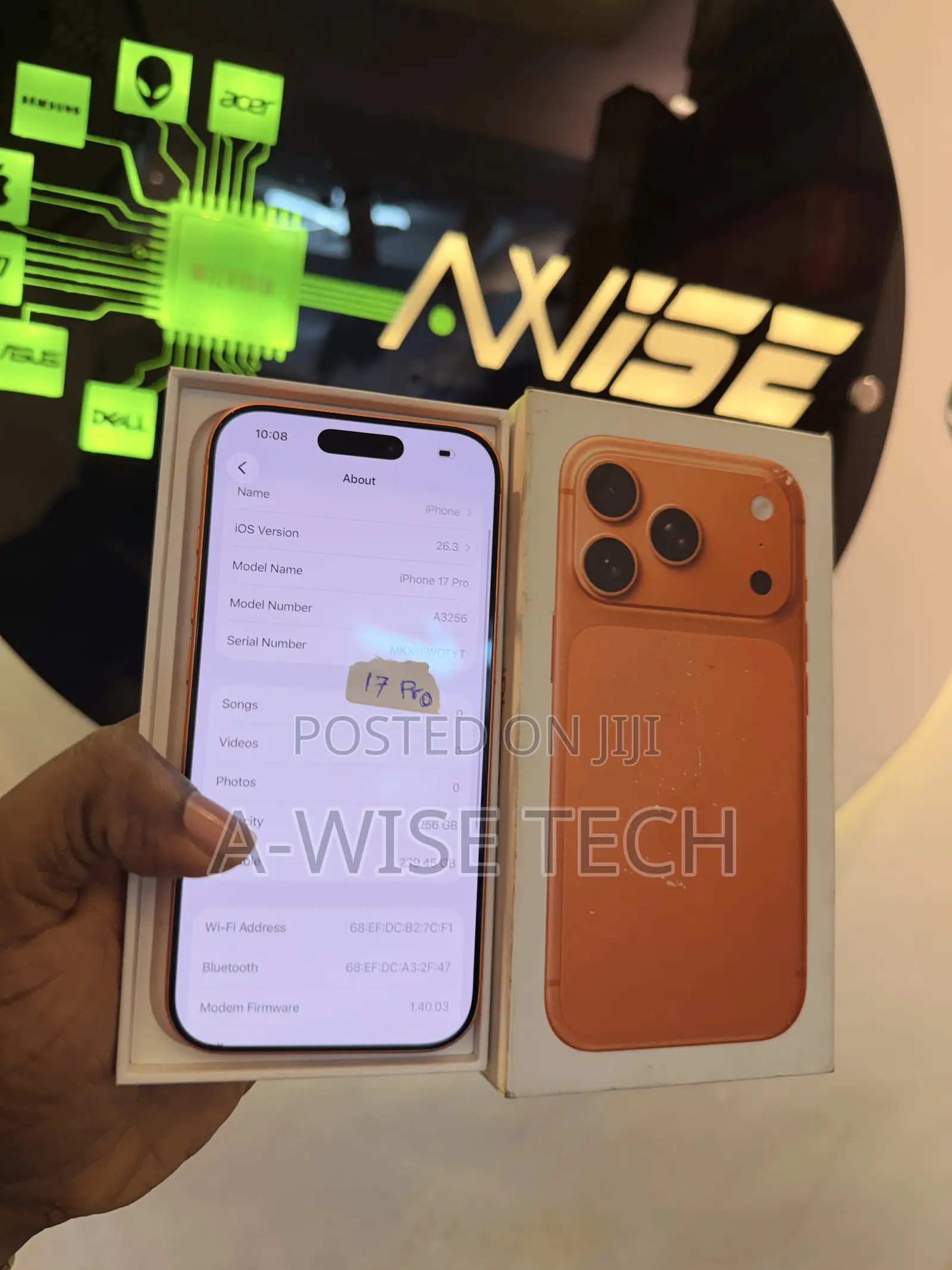 Apple iPhone 17 Pro 256 GB Orange