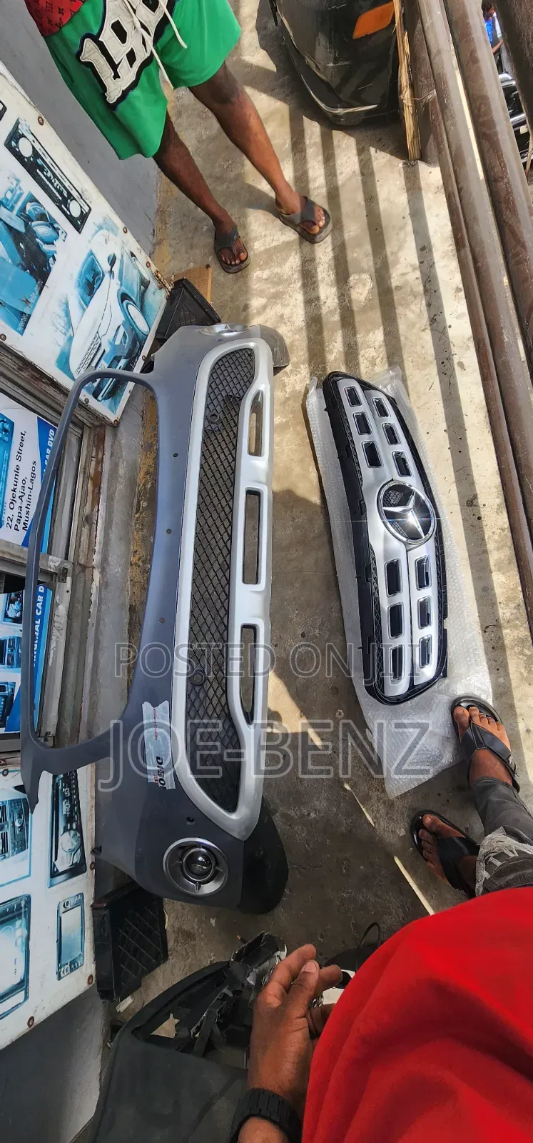 Gla250 2018 Complete Front Bumper With Grill
