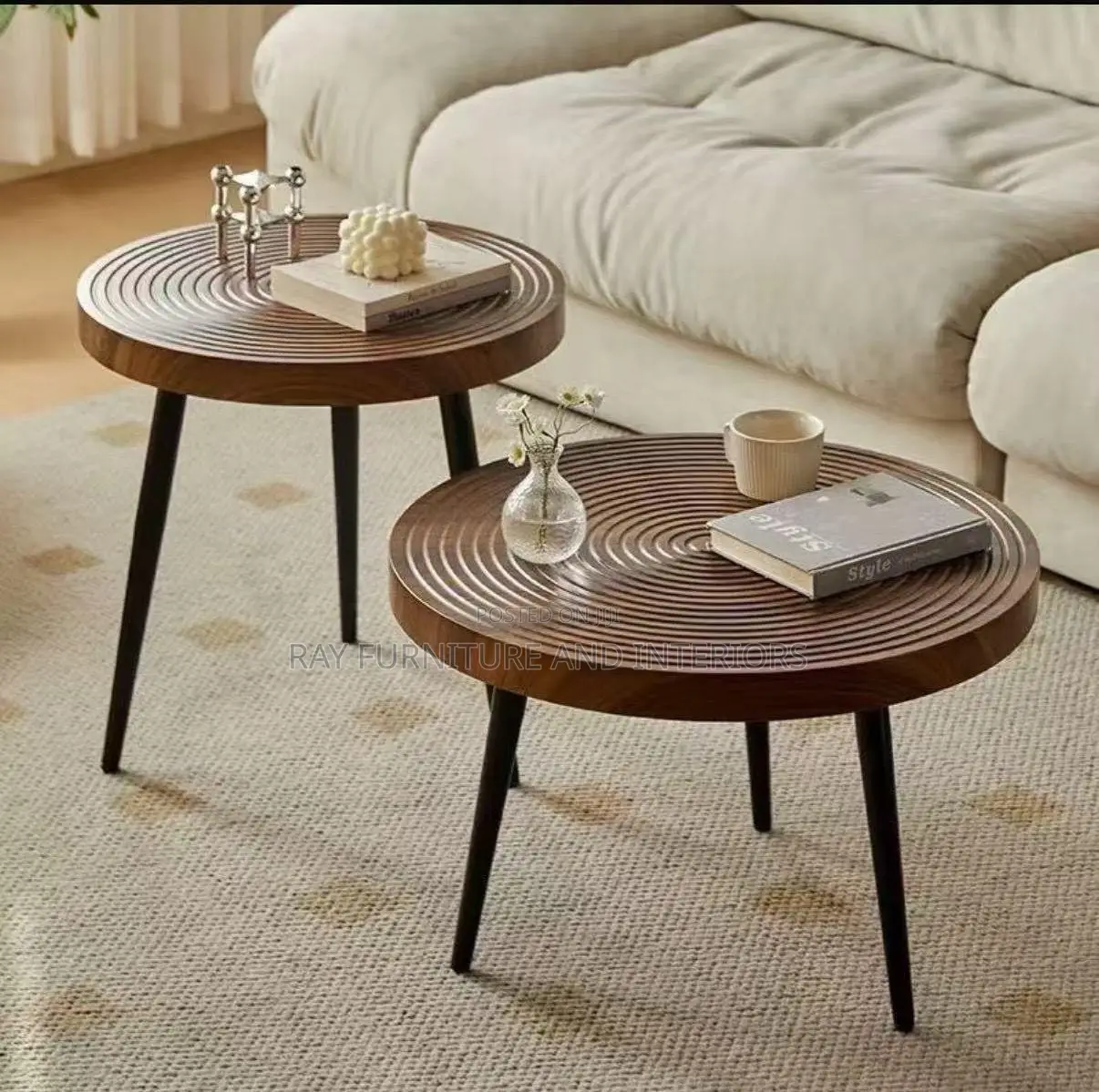  Modern Wooden Nesting Coffee Tables – Stylish Duo Set 