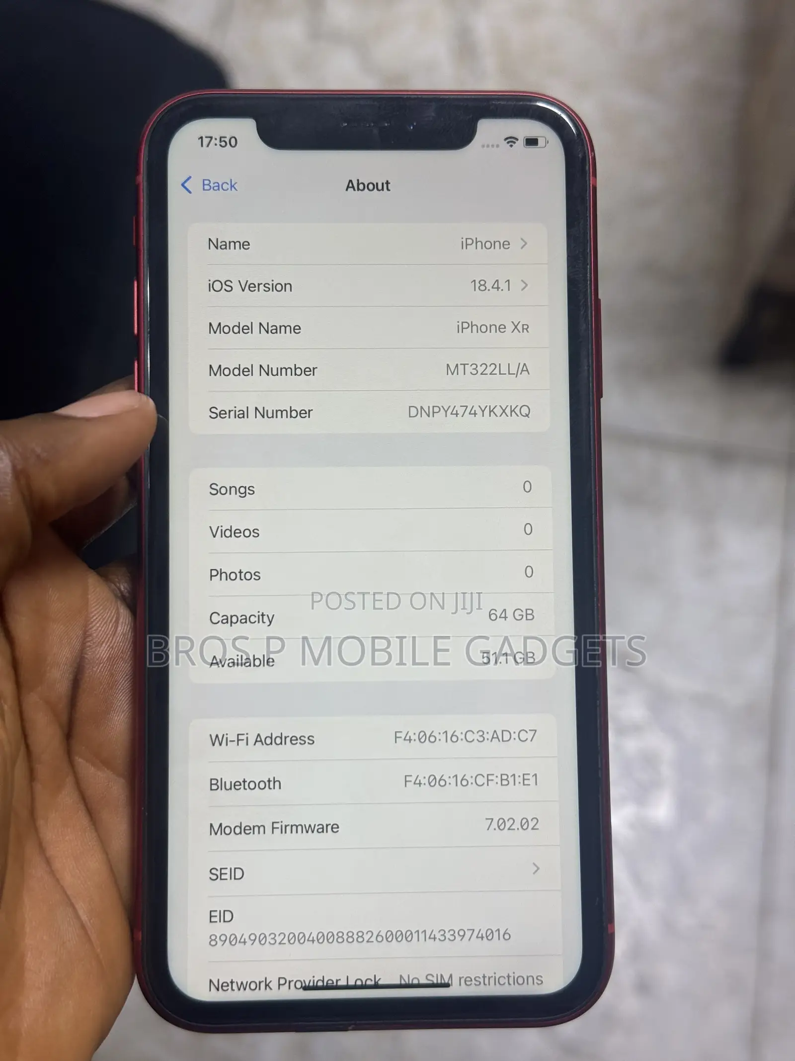 Apple iPhone XR 64 GB Red
