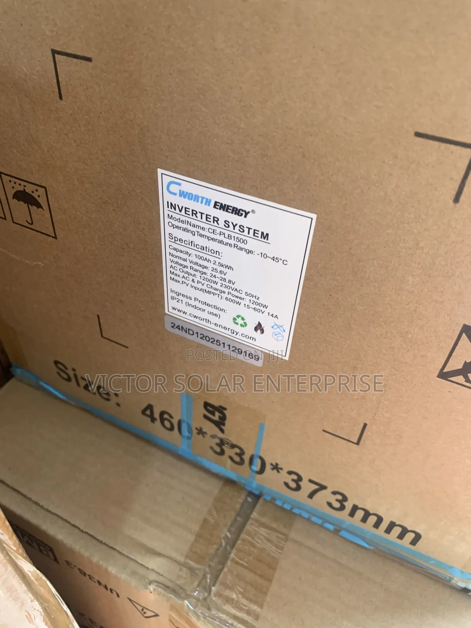 Cworth 2.5kwh Solar Generator 24v