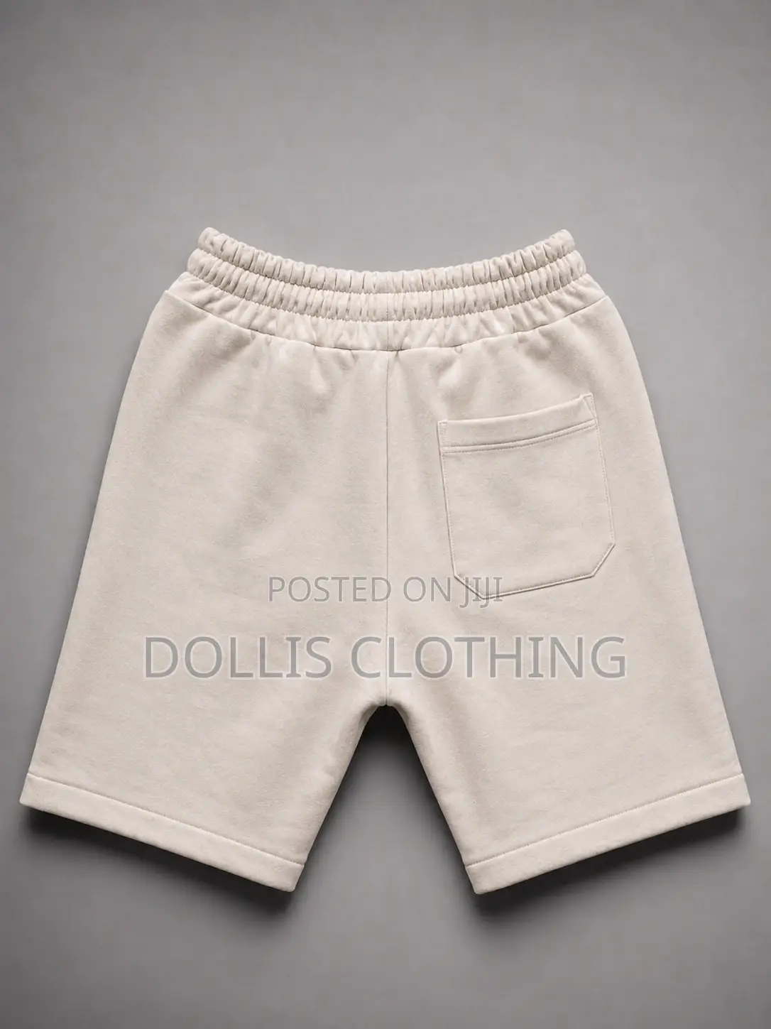 Cream Fleece Sweat Shorts